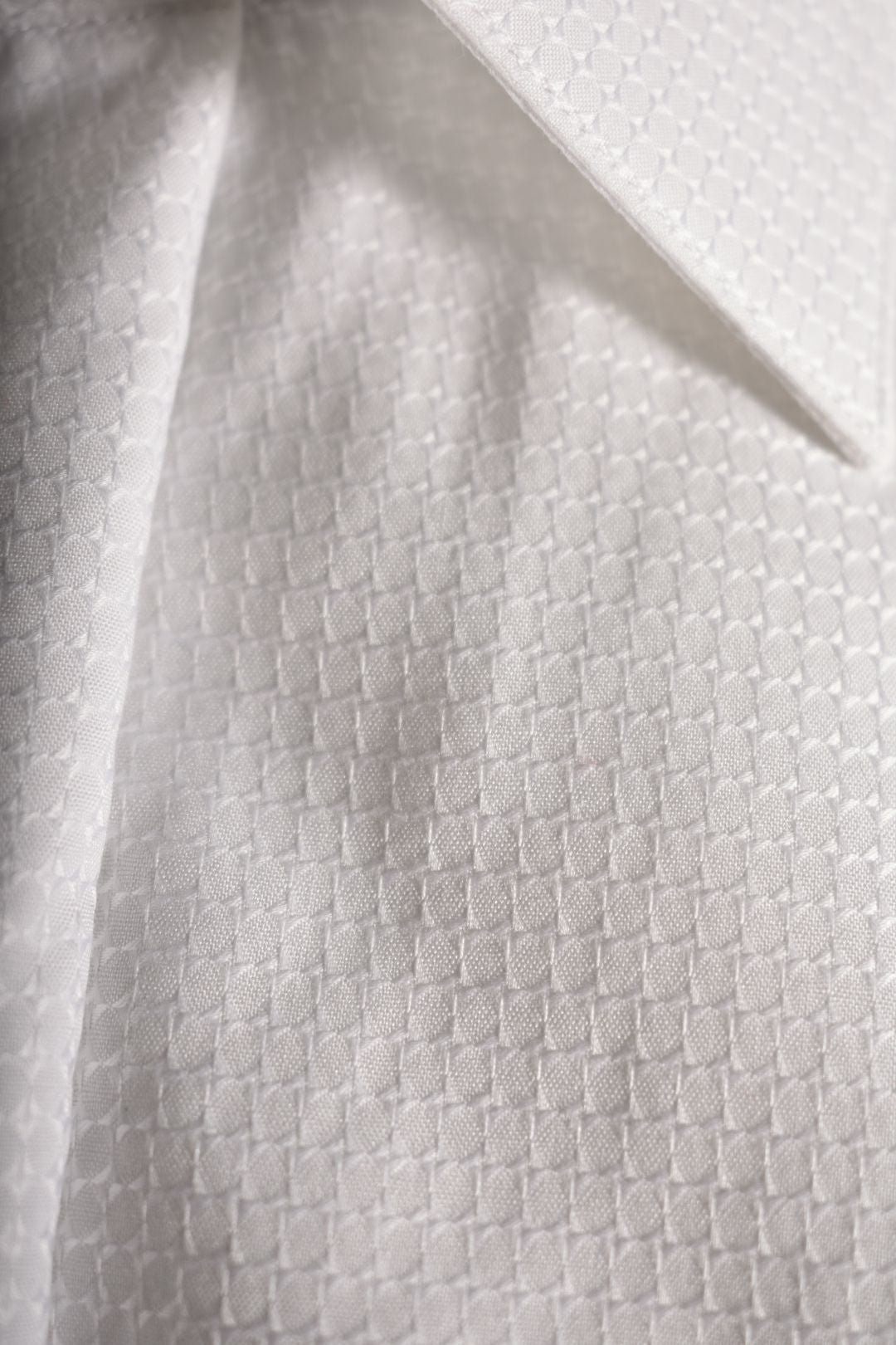 ETON White Cotton Textured Royal Formal French Cuff Shirt 16.5/42 Large