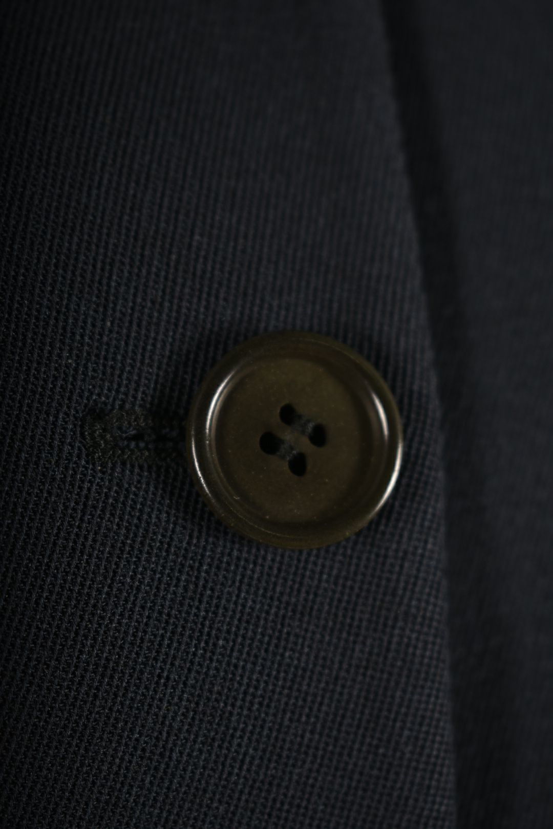 1990s GIORGIO ARMANI Navy Wool Rounded Collar 5Btn Blazer 42EU