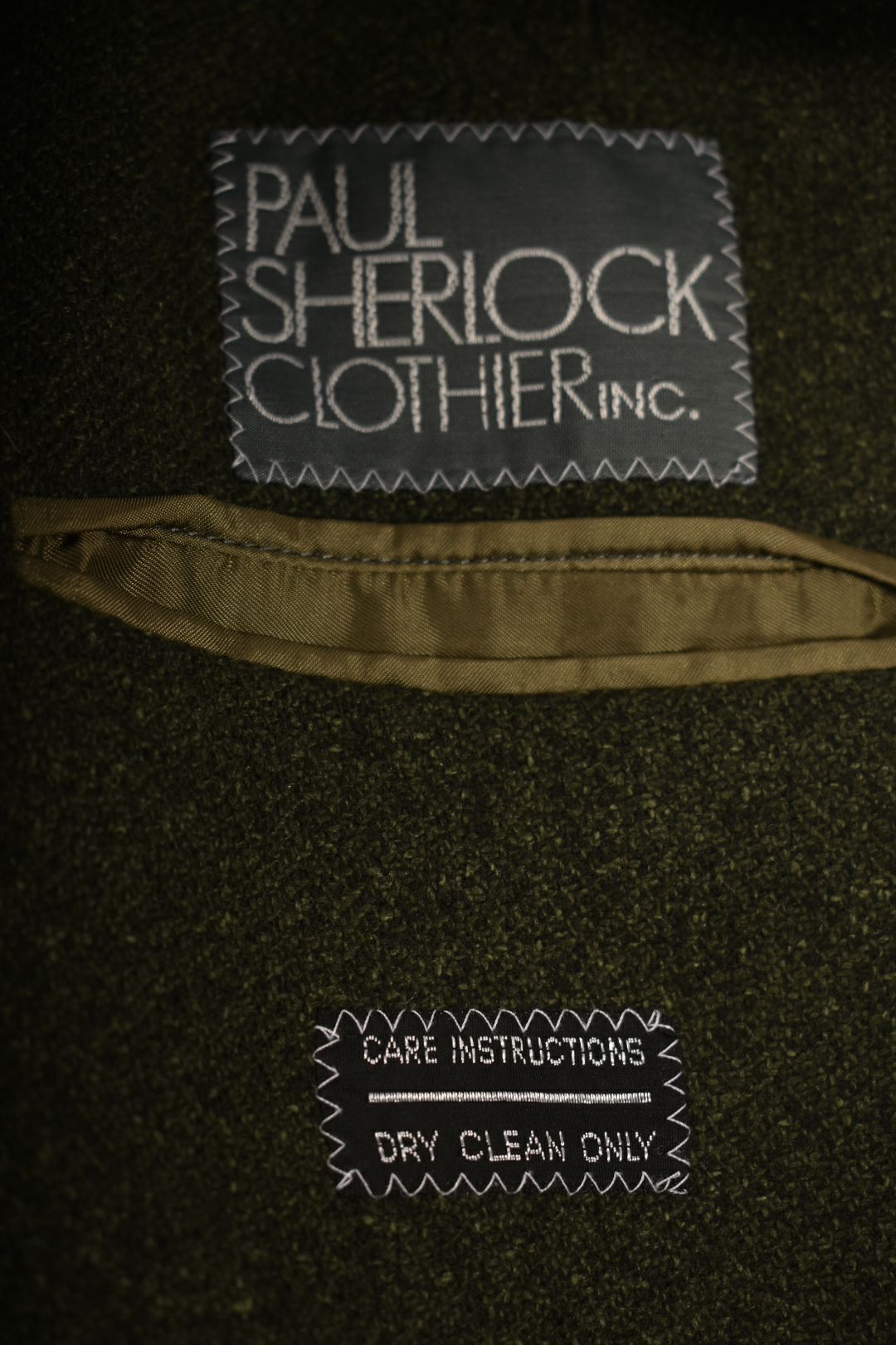 1990s GIORGIO ARMANI Green Wool Silk Herringbone Blazer 40R