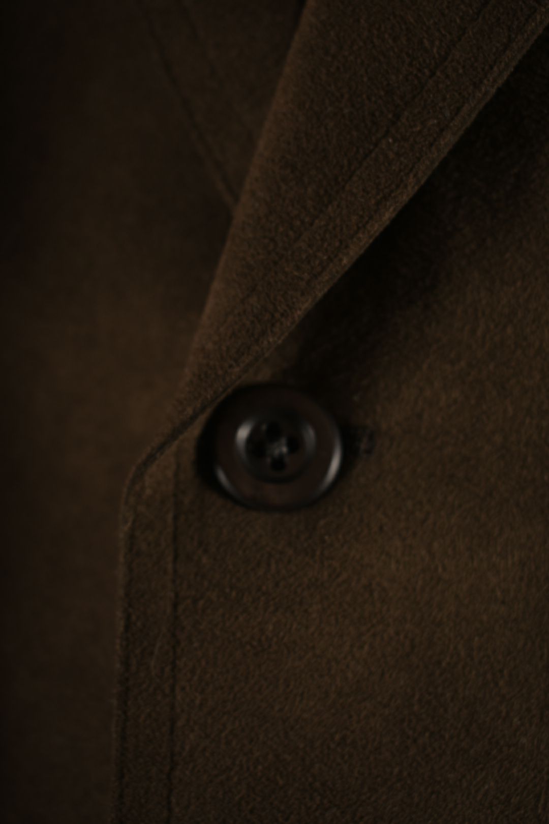 1970s HALSTON Brown Faux Suede Halsuede Blazer Unionmade USA 40R