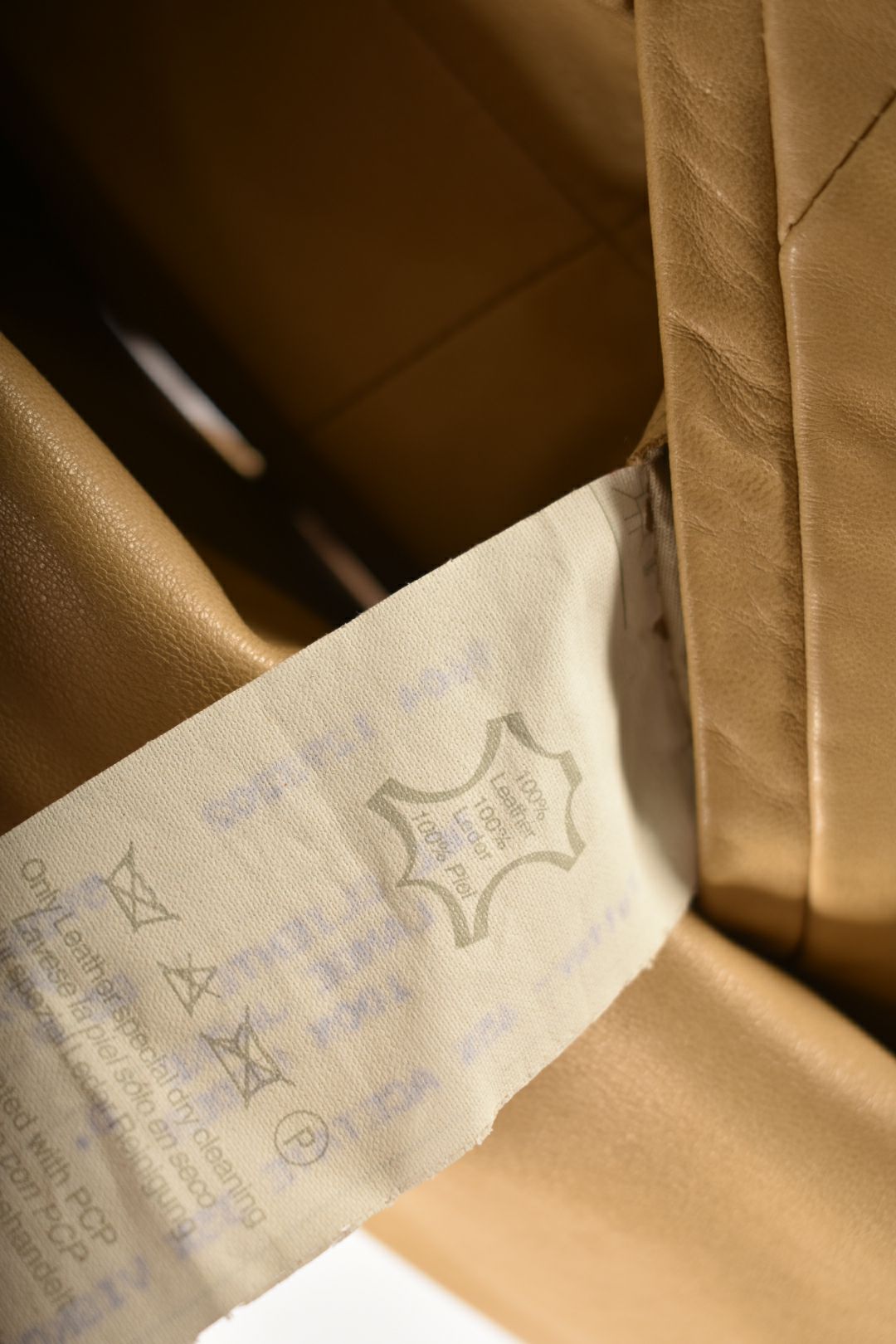 2000s JIL SANDER Beige Tan Lambskin Leather 3/4 Jacket 44EU Large