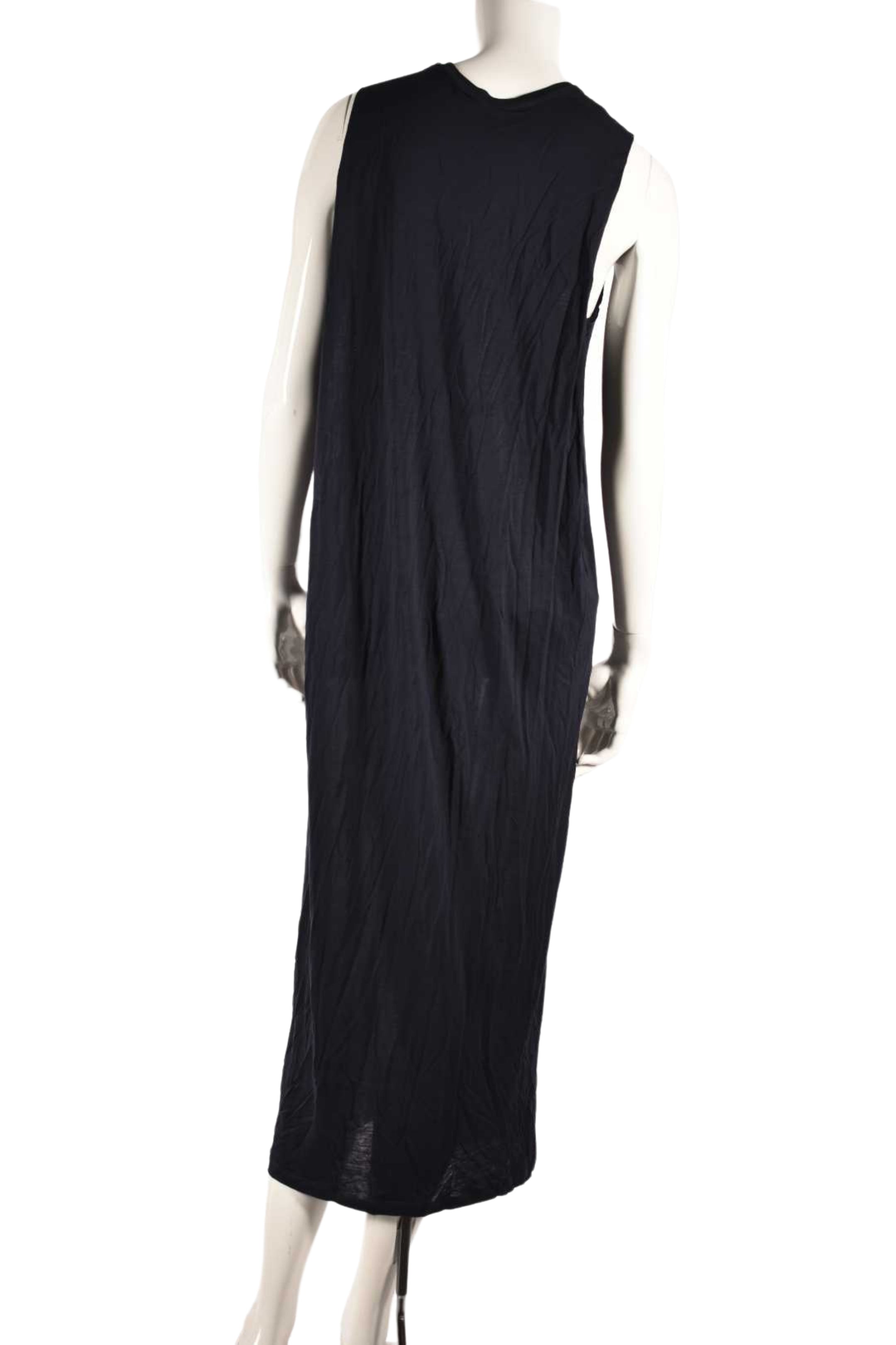 ACNE STUDIOS Navy Ormanda Lyocell Maxi Dress Small