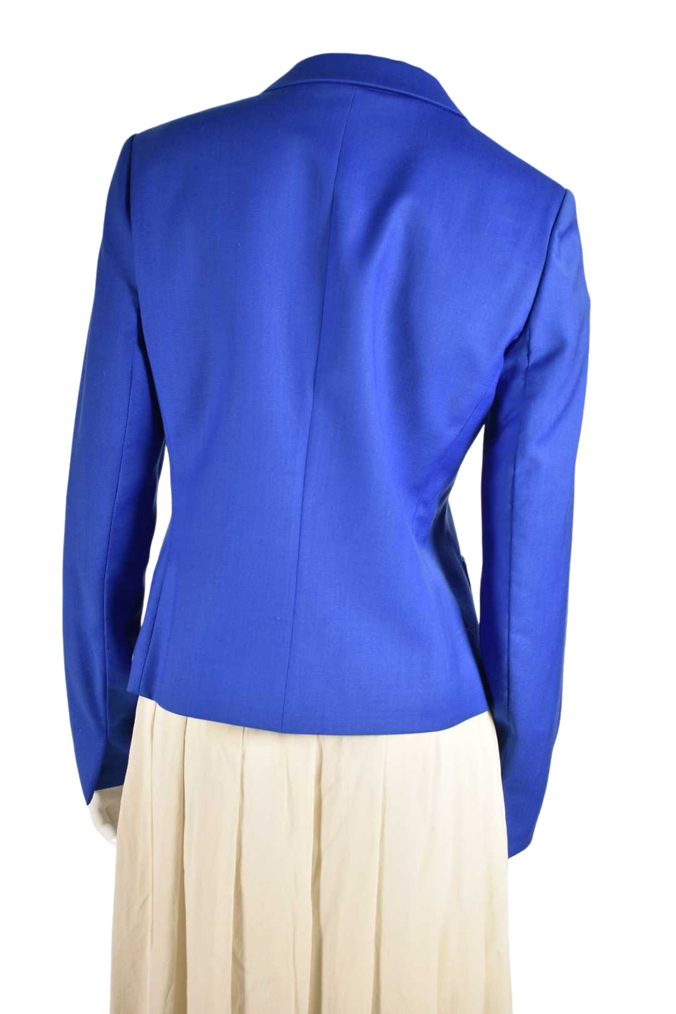 THEORY Electric Blue Wool Blend Blazer 8US