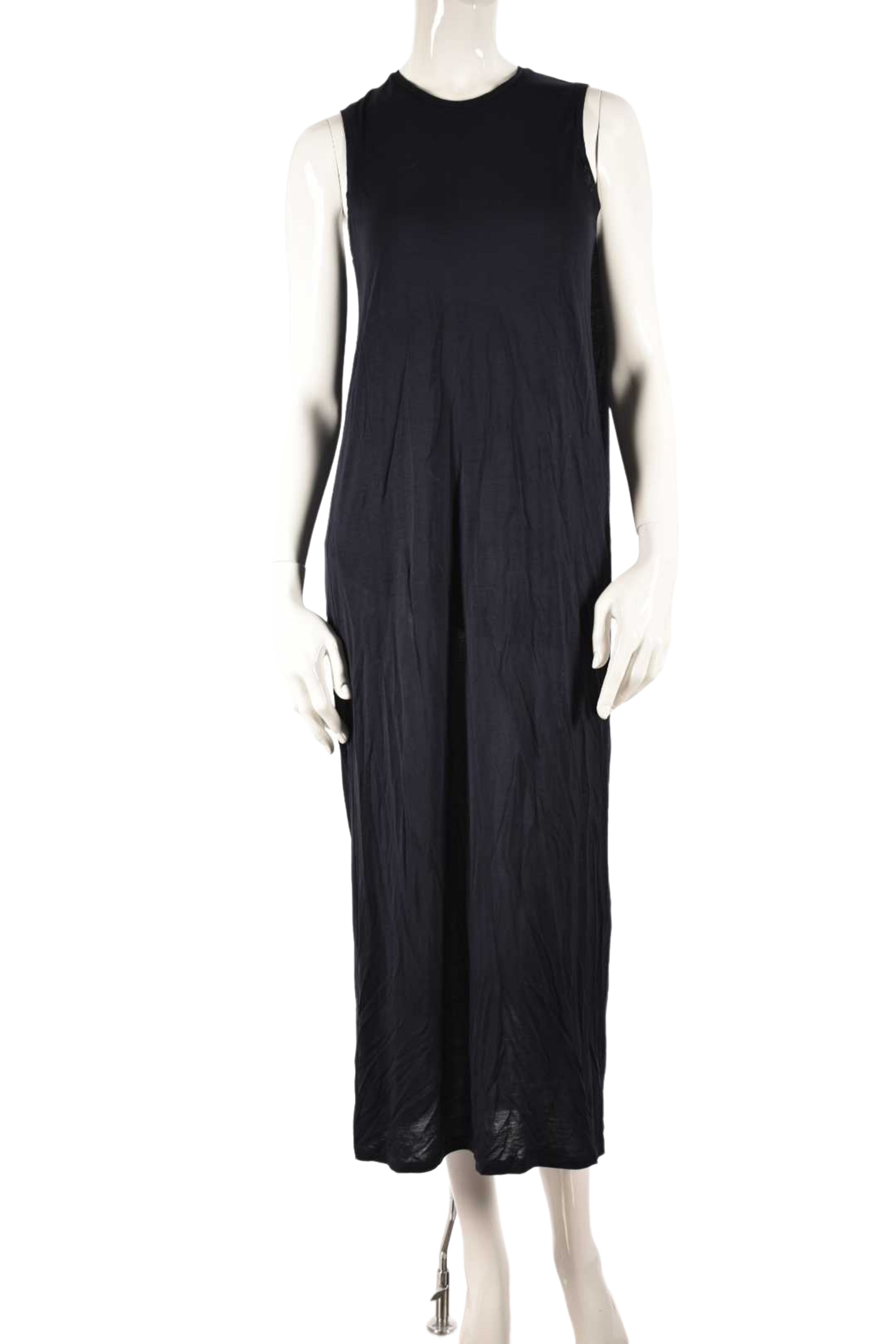 ACNE STUDIOS Navy Ormanda Lyocell Maxi Dress Small