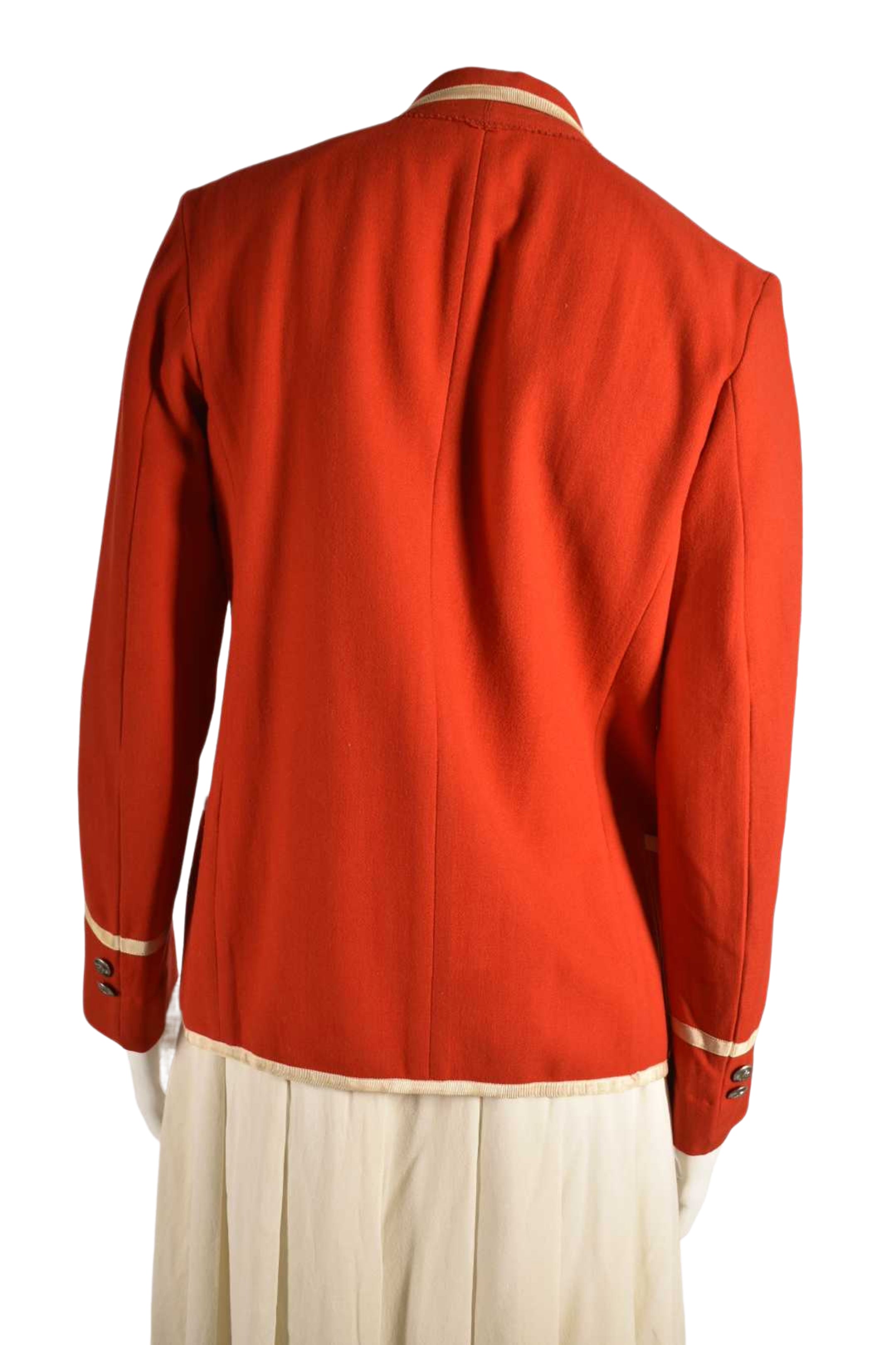 1950s MCGILL Red Wool Collegiate Rowing Blazer Medium