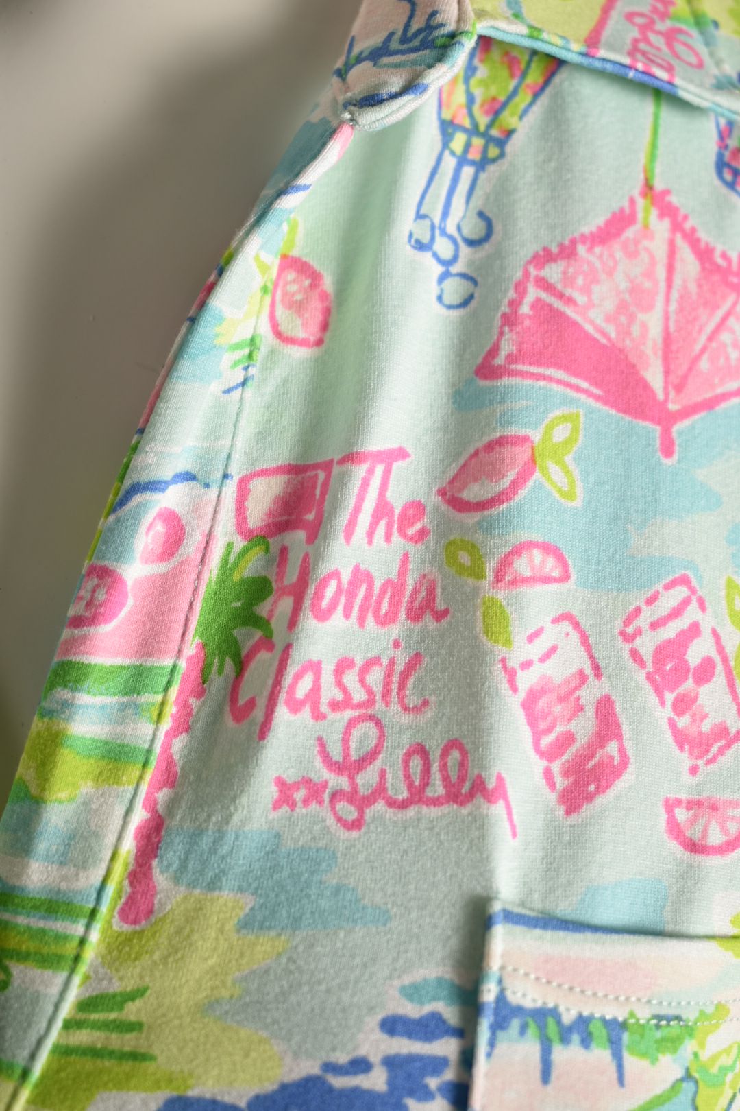 LILY PULITZER Multicolour Honda Classic Golf Tech Shirt Dress Small