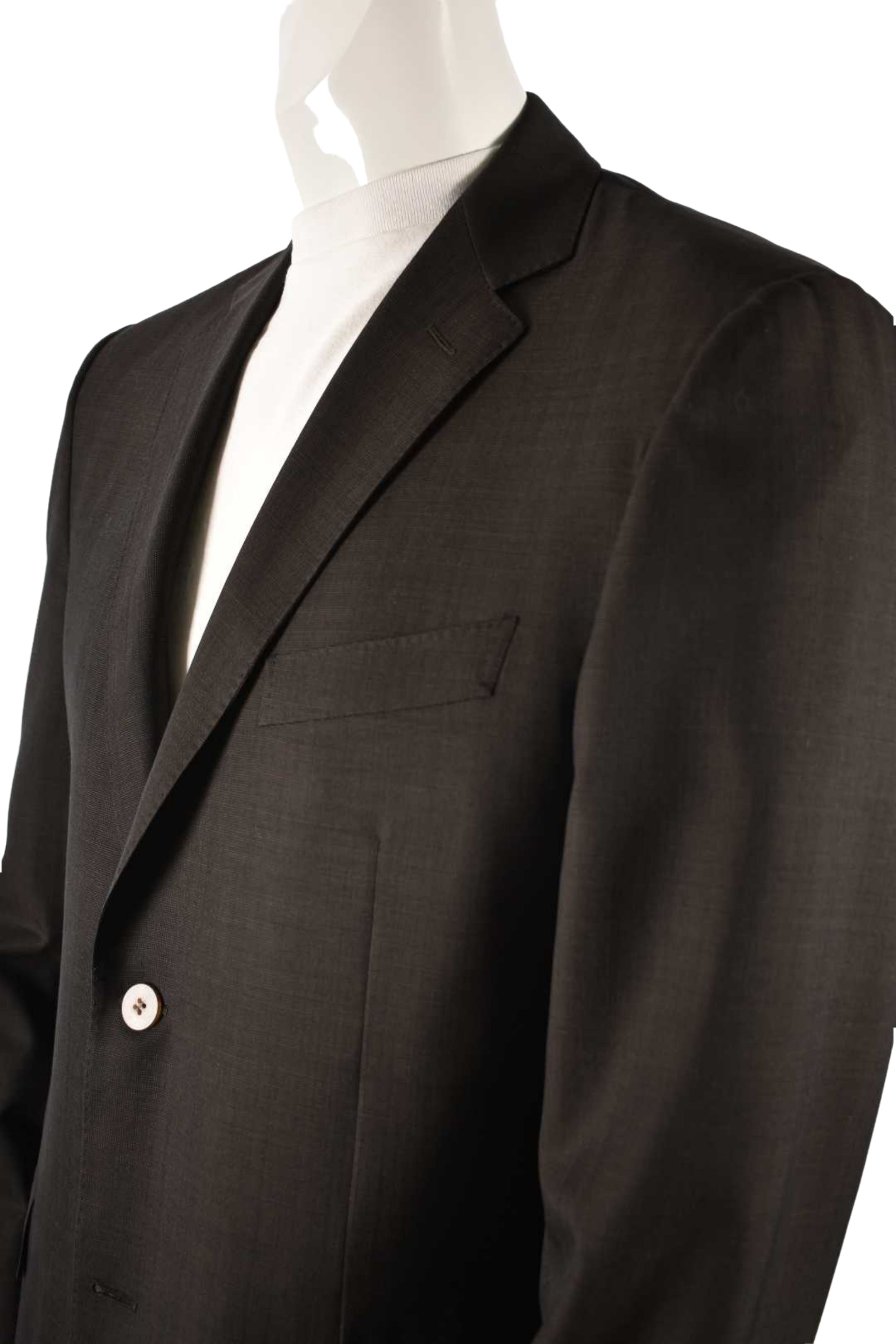 CANALI Brown Birdseye Super 140s Wool 2BTN Suit 54EU 44R