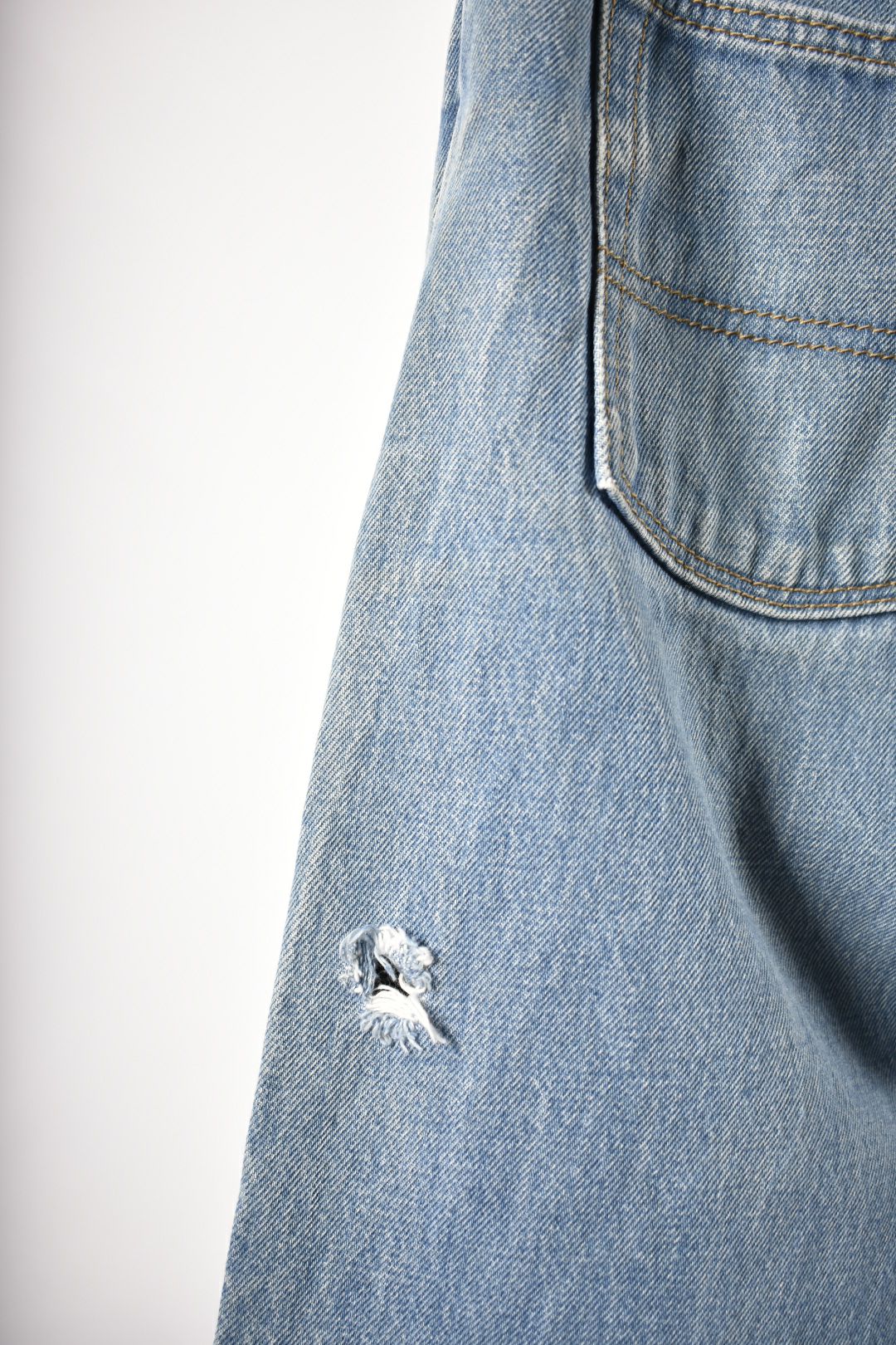 BIG JOHN Medium Blue Kojima Selvedge Denim Jeans 34" Japan