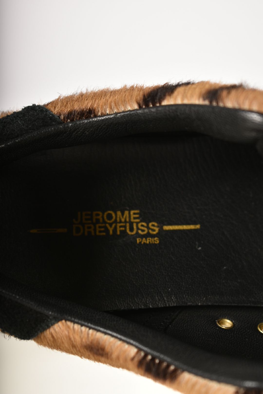 Jerome Dreyfuss Paris Cheetah Print Velcro Sneakers 37EU 7US