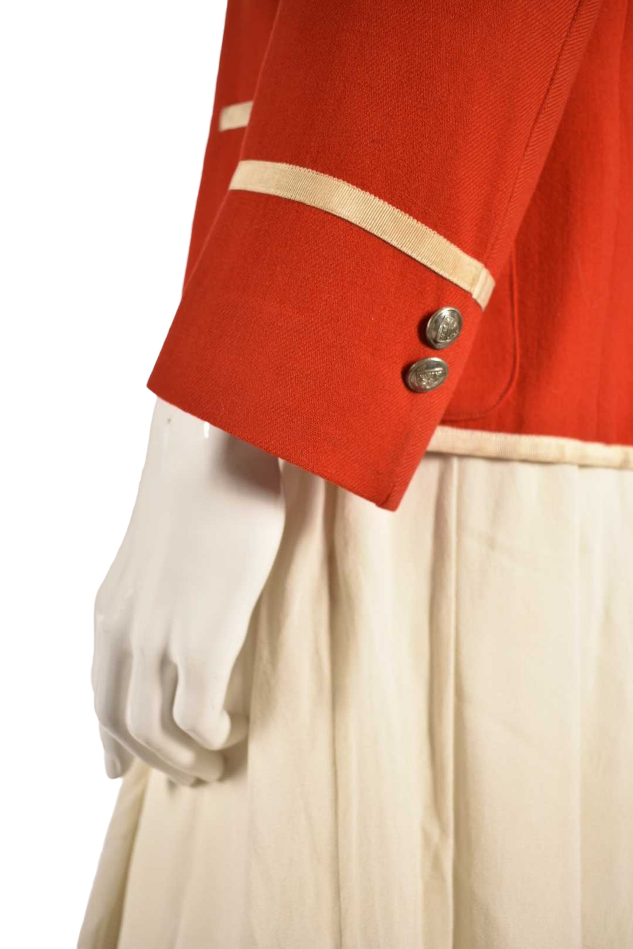 1950s MCGILL Red Wool Collegiate Rowing Blazer Medium