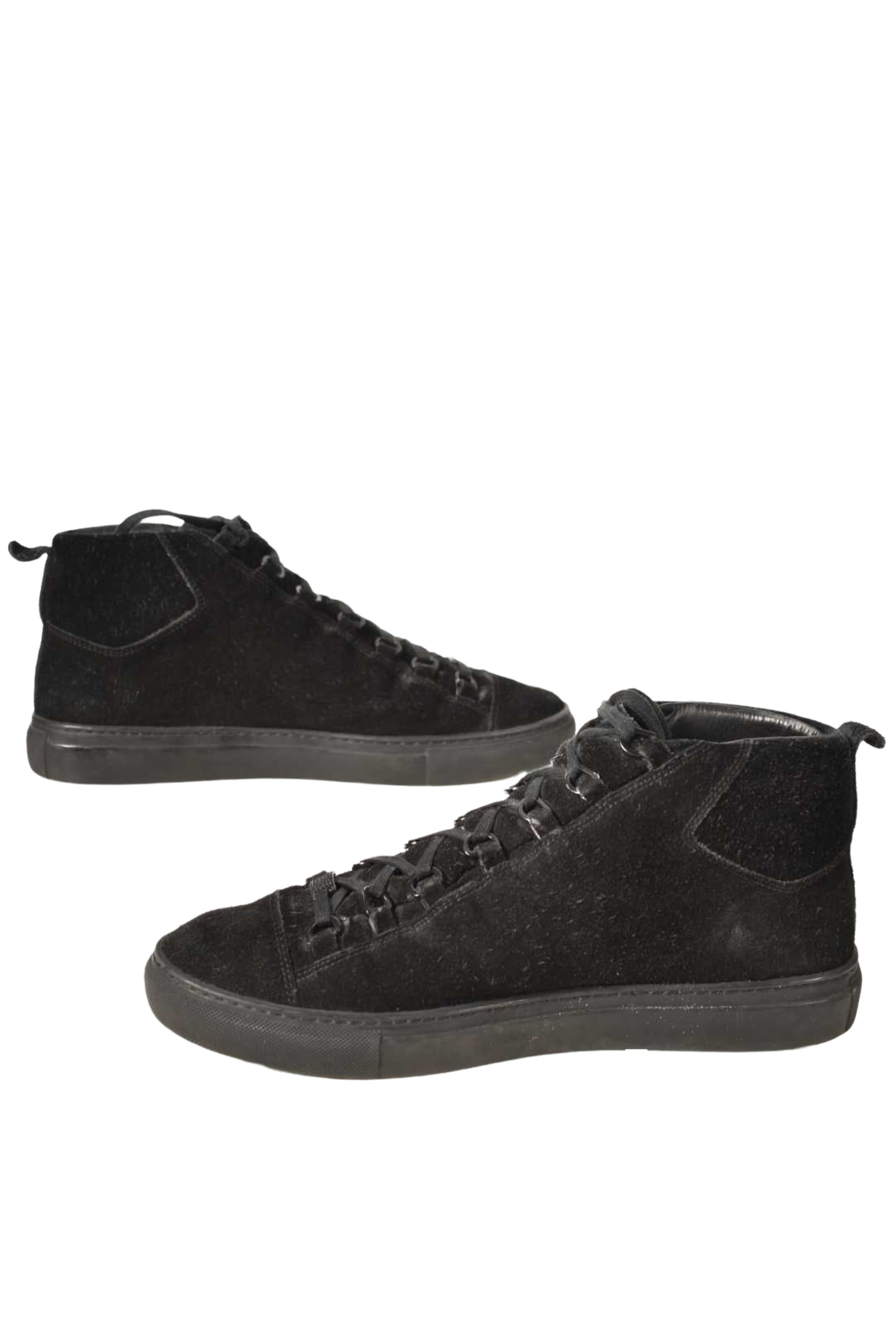BALENCIAGA Black Leather Suede Arena High Top Sneaker 42EU 9US