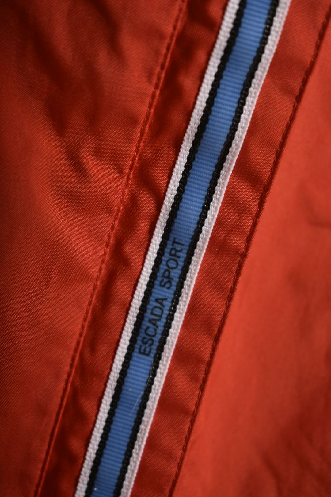 2000s ESCADA SPORT Orange Poly Full Zip Tearaway Pants 34EU Small