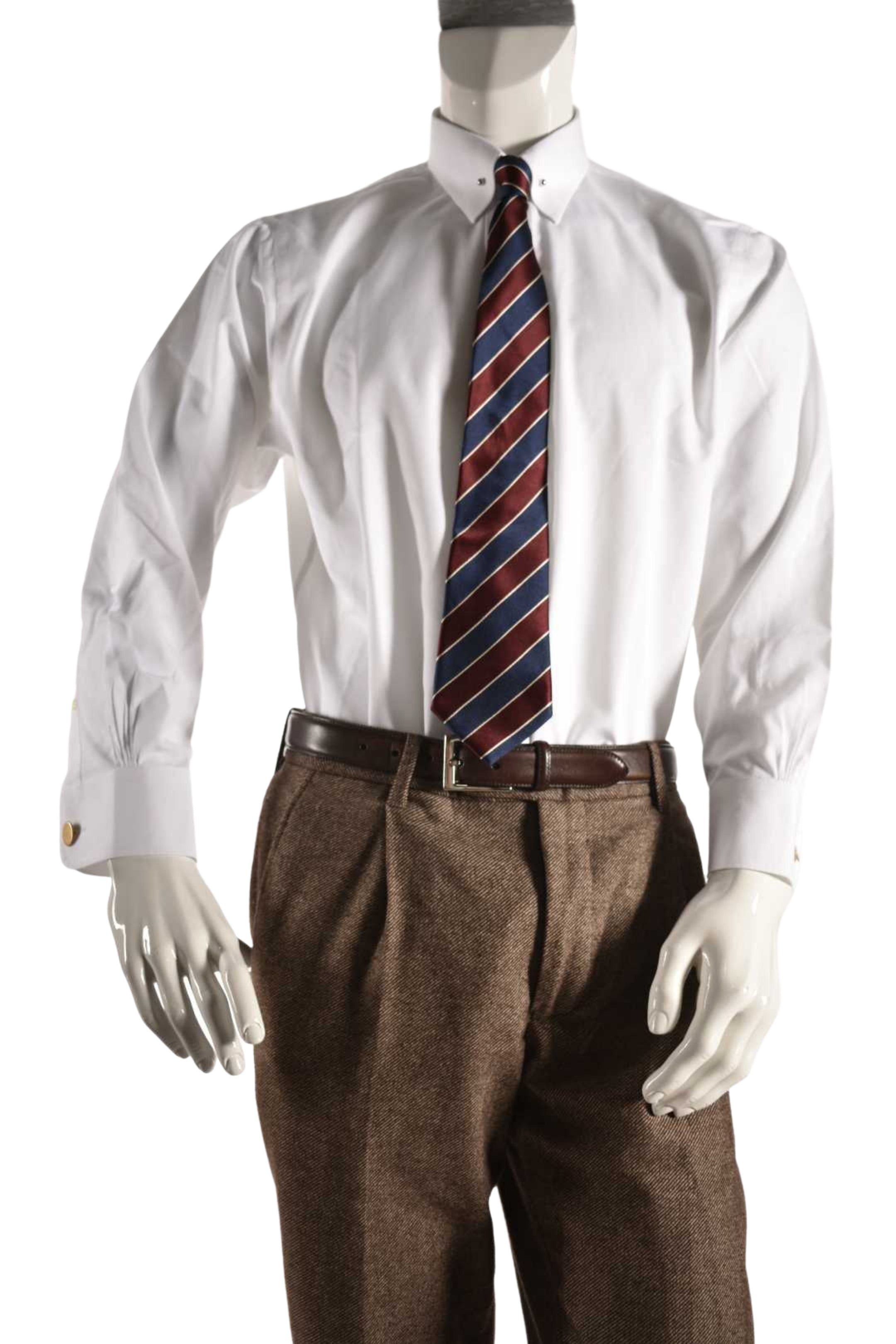 BROOKS BROTHERS X THE GREAT GATSBY White Collar Pin Shirt 16/32 Medium