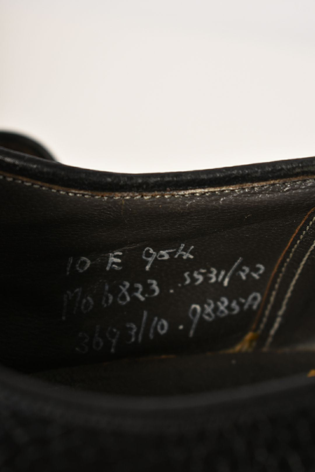 1970s CHURCH'S Black Pebbled Ranch Oxhide Leather Oxford Shoes 11US England