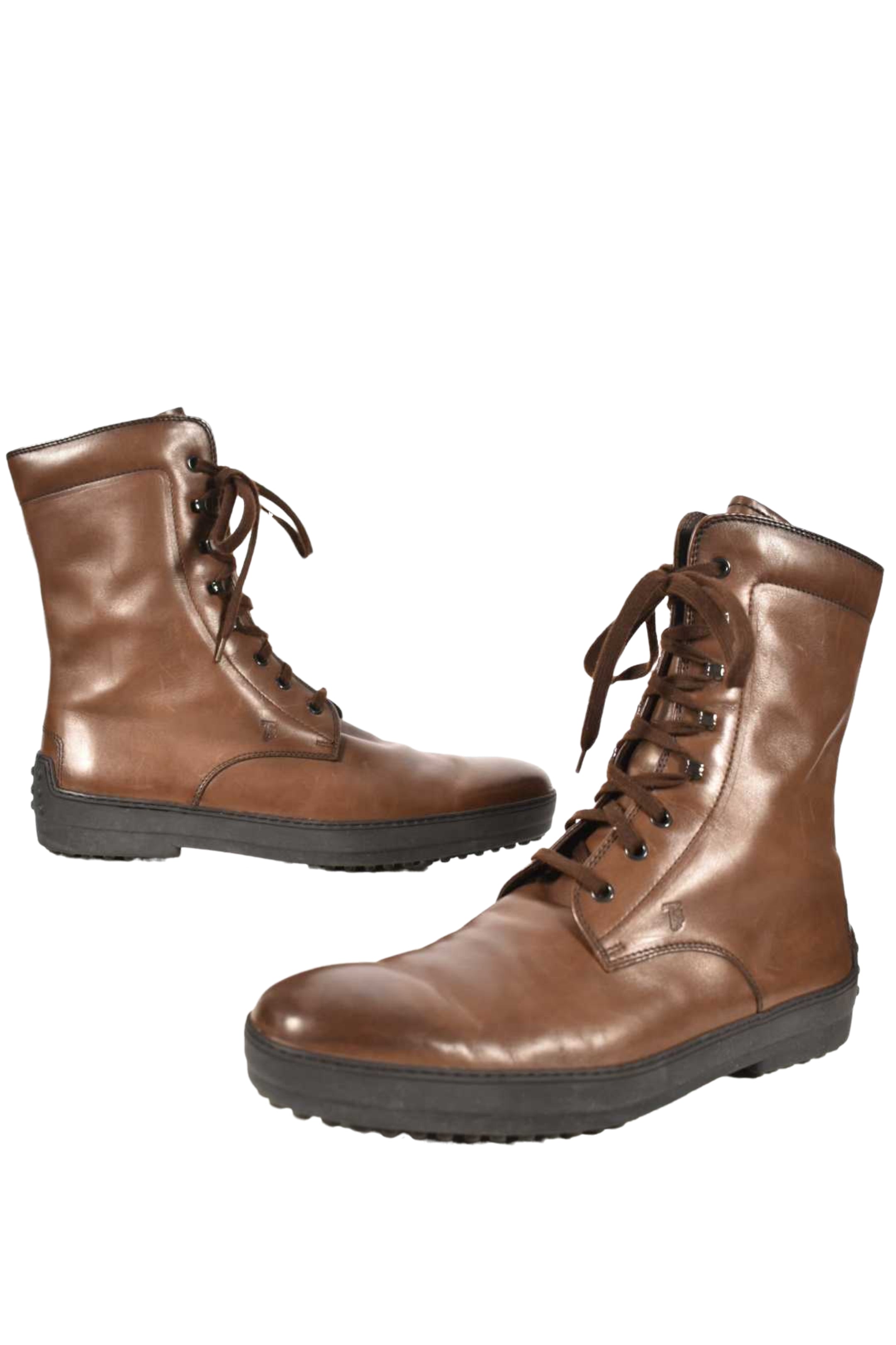 TOD'S Brown Calfskin Leather Winter Gommino Boot 9.5US Italy