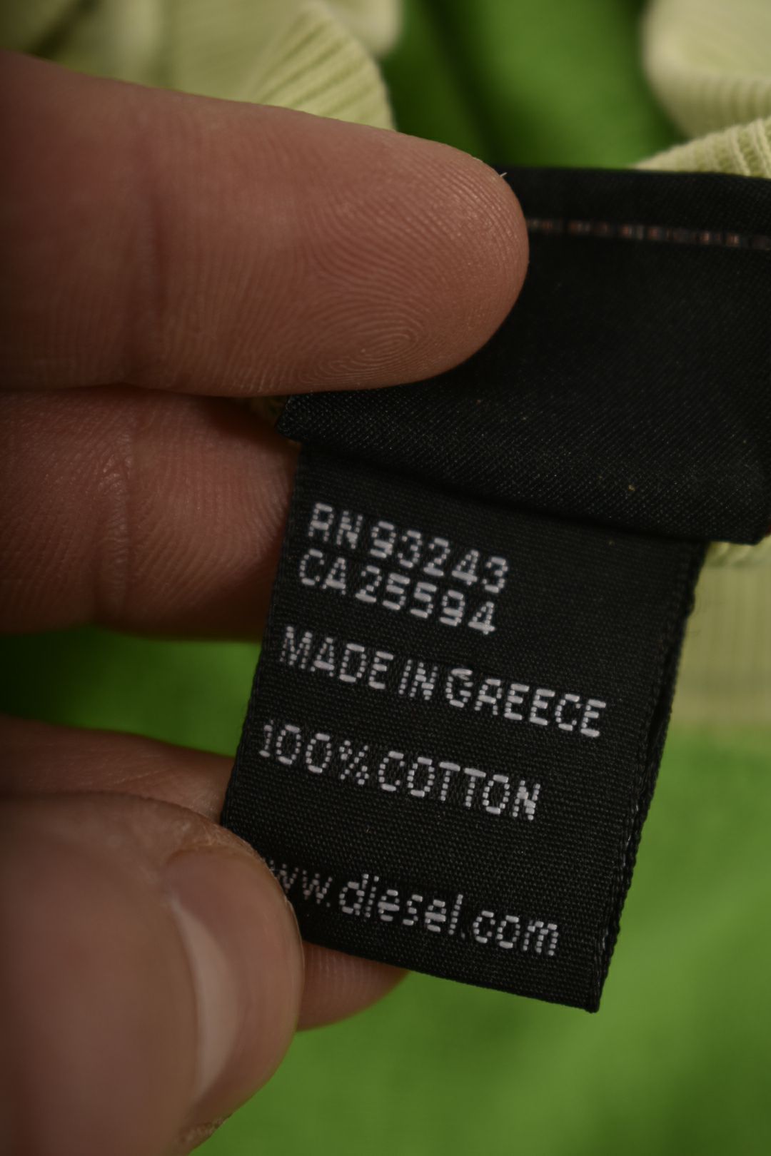 2000s DIESEL Green Cotton Reverse Terry FUN Sweatshirt Medium