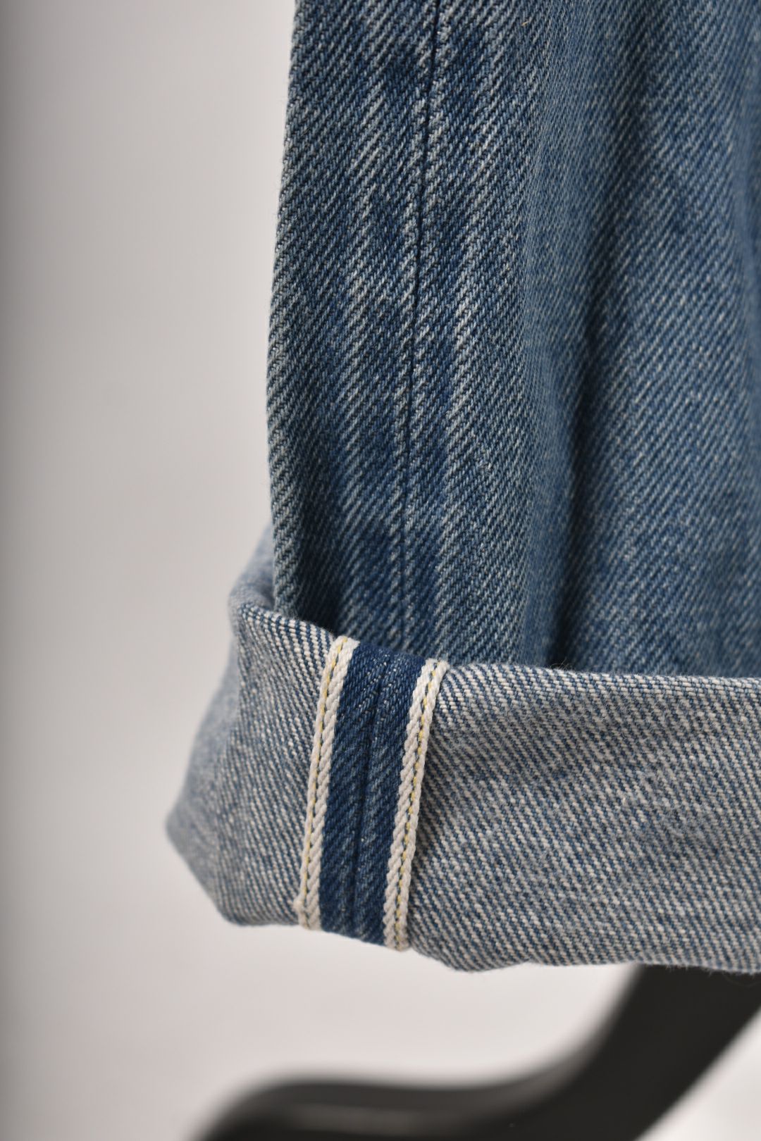 BIG JOHN Medium Blue Kojima Selvedge Denim Jeans 34" Japan