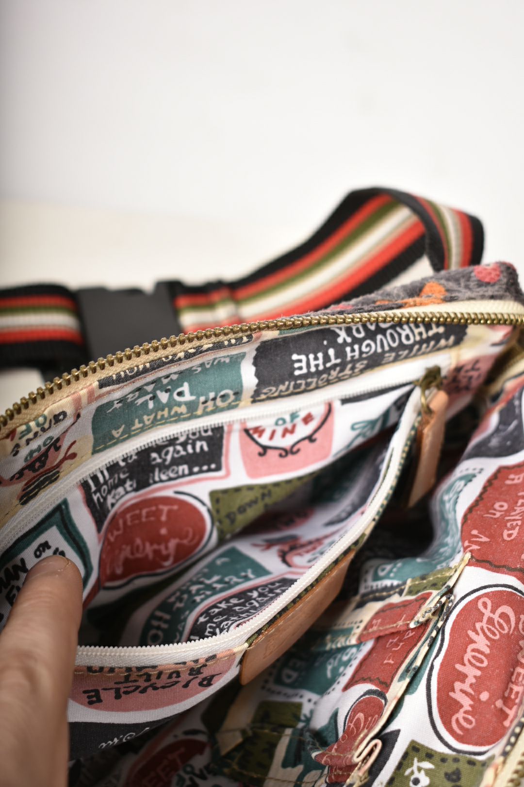 ANNA SUI Multi Colour Floral Faux Snakeskin Crossbody