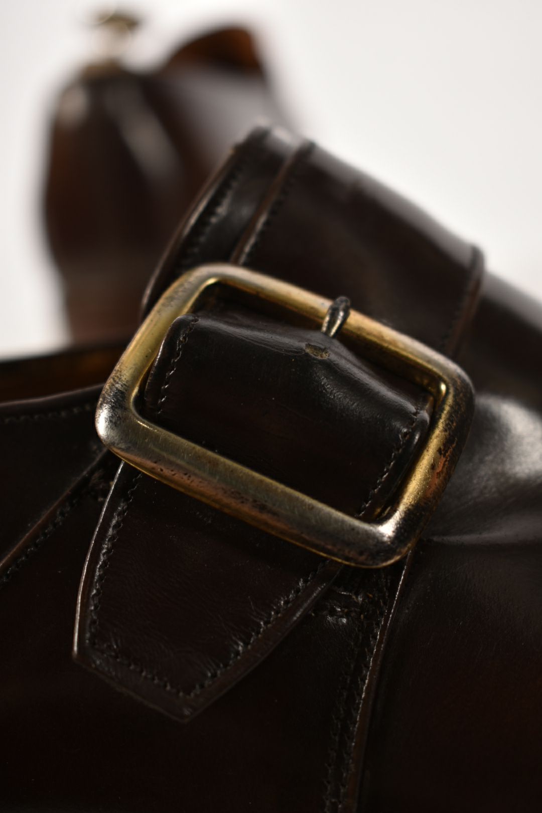 CHURCH'S Brown Calfskin Leather Westbury Monk Strap Dress Shoes 10US England