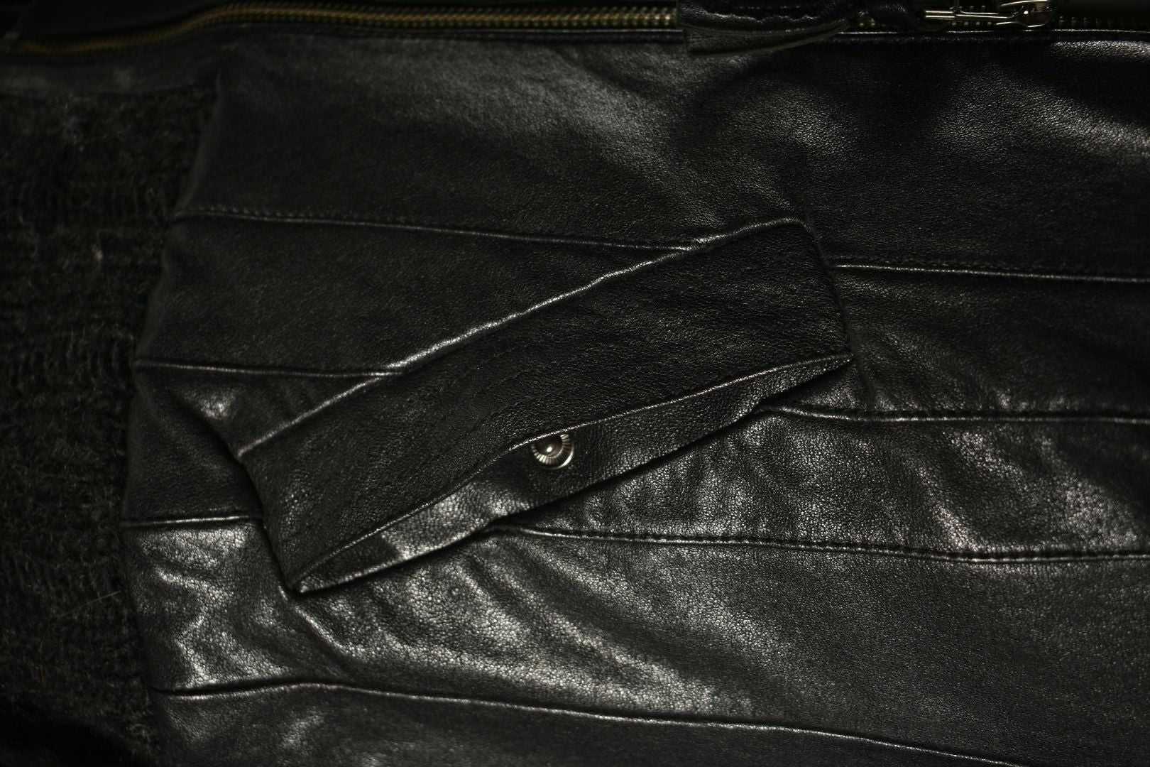 2010s MACKAGE Black Leather Moto Indie Sleeze Jacket Small