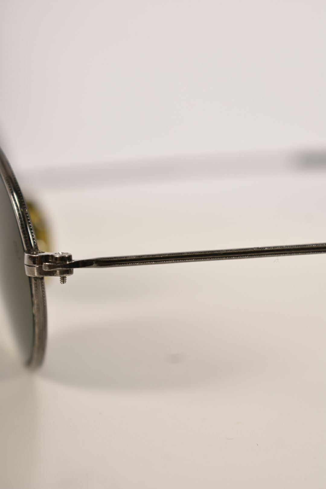 RAY-BAN Silver Grey W1283 Oval Engraved Sunglasses Bausch & Lomb USA