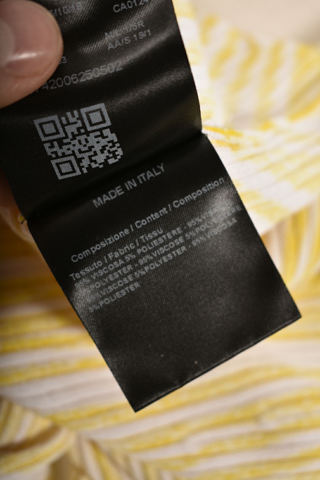 2018 CALVIN KLEIN 205W39NYC Yellow Viscose Knit Dress XS