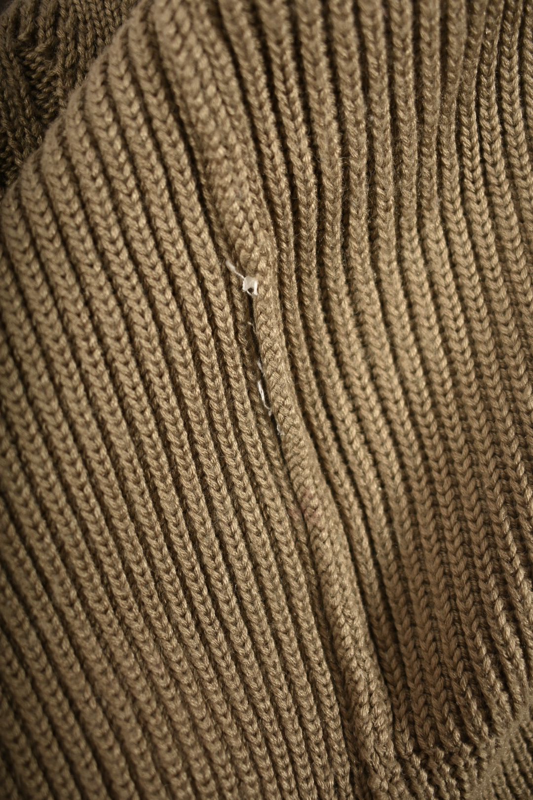 SPORTMAX Beige Taupe Wool Oversized Cable Knit Sweater Medium