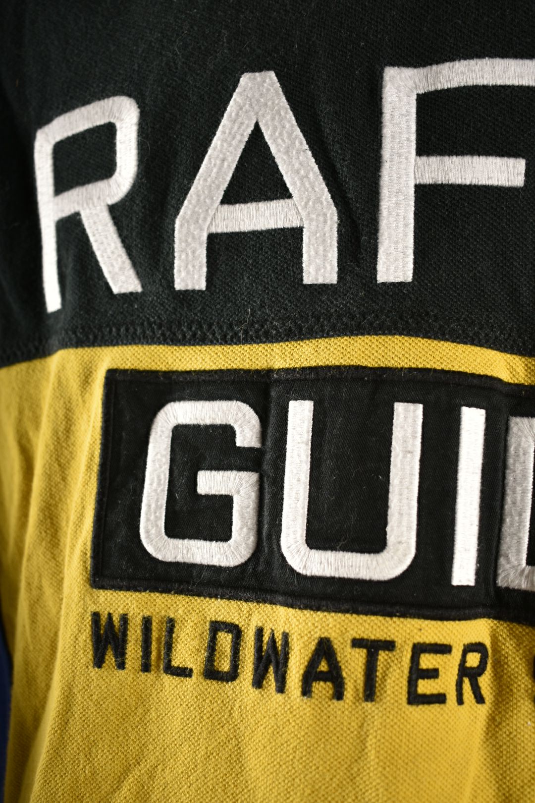 2014 POLO RALPH LAUREN Black Yellow Raft Guide Big Pony Polo Large