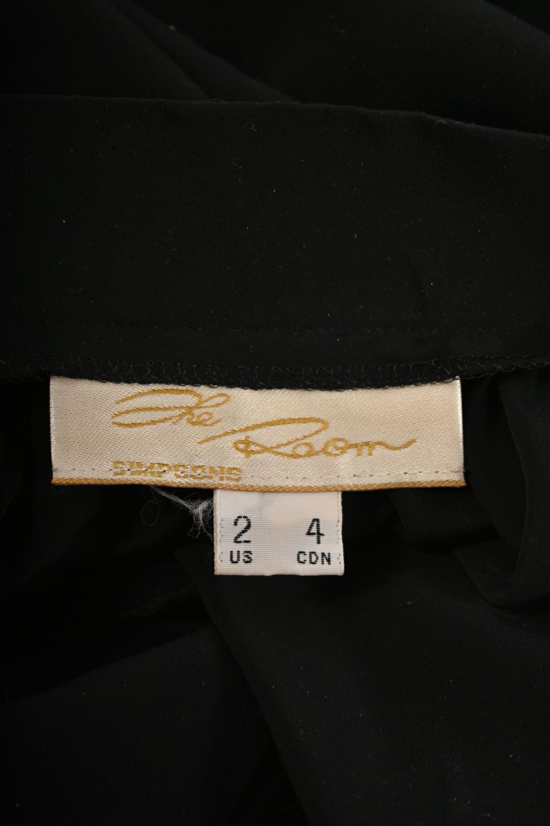 1970s THE ROOM Black Silk Pleated Cropped Harem Pants 2US XS