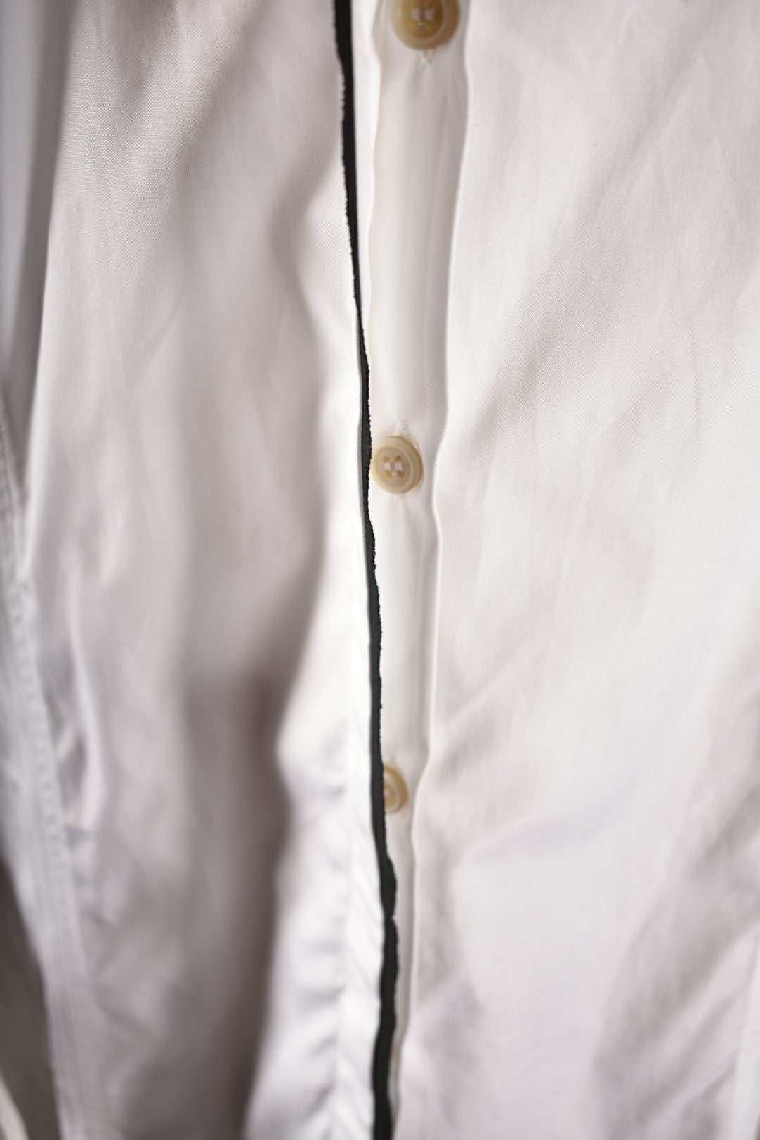 NELLS NELSON White Banded Collar Pleated Blouse 44EU Large