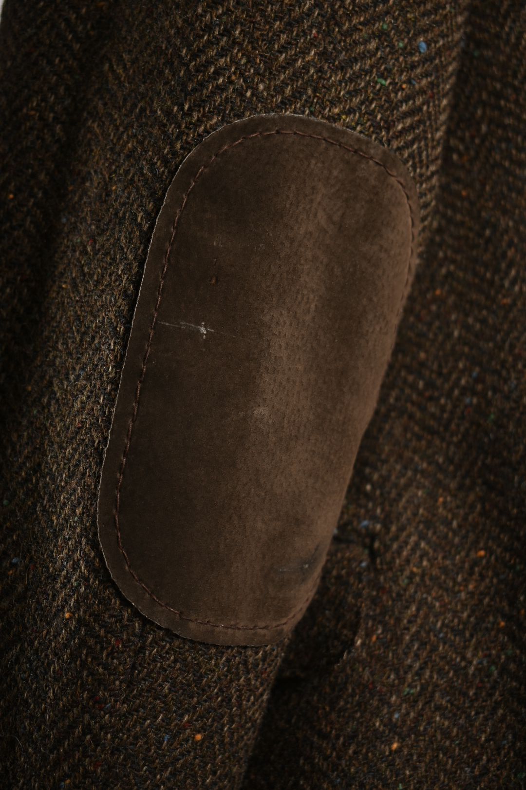 1980s POLO UNIVERSITY CLUB Brown Rainbow Donegal Tweed Blazer 43T