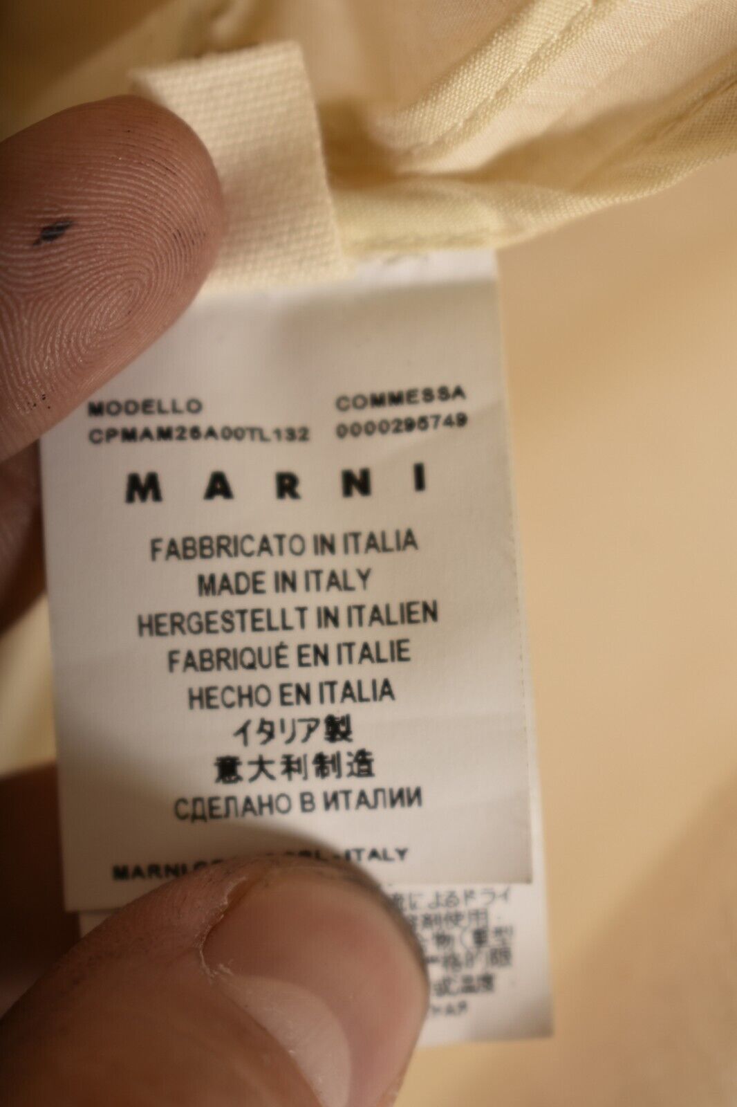 MARNI SS17 Beige Ecru Cotton Poplin Unlined Lightweight Trench 42EU Medium Italy