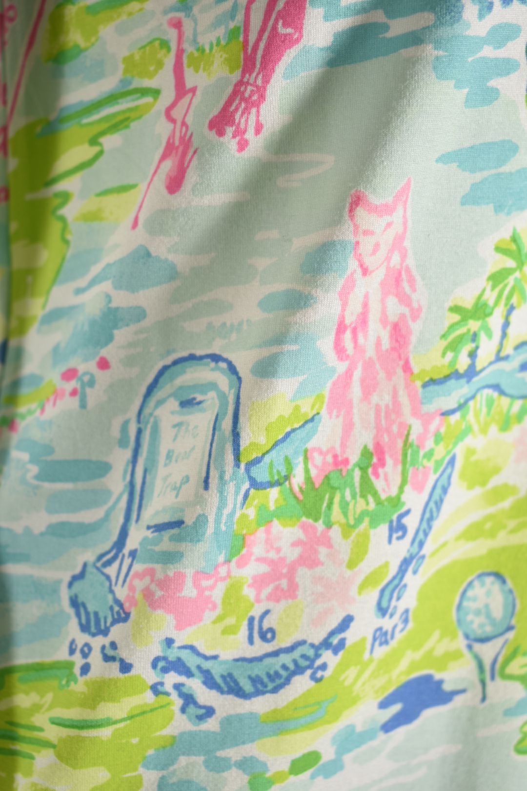 LILY PULITZER Multicolour Honda Classic Golf Tech Shirt Dress Small