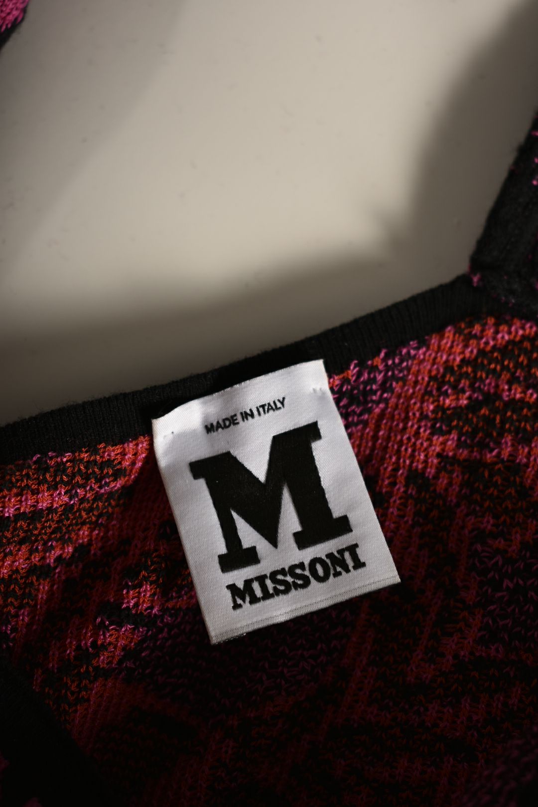 M MISSONI Red White Cotton Terry One Shoulder Resort Mini Dress