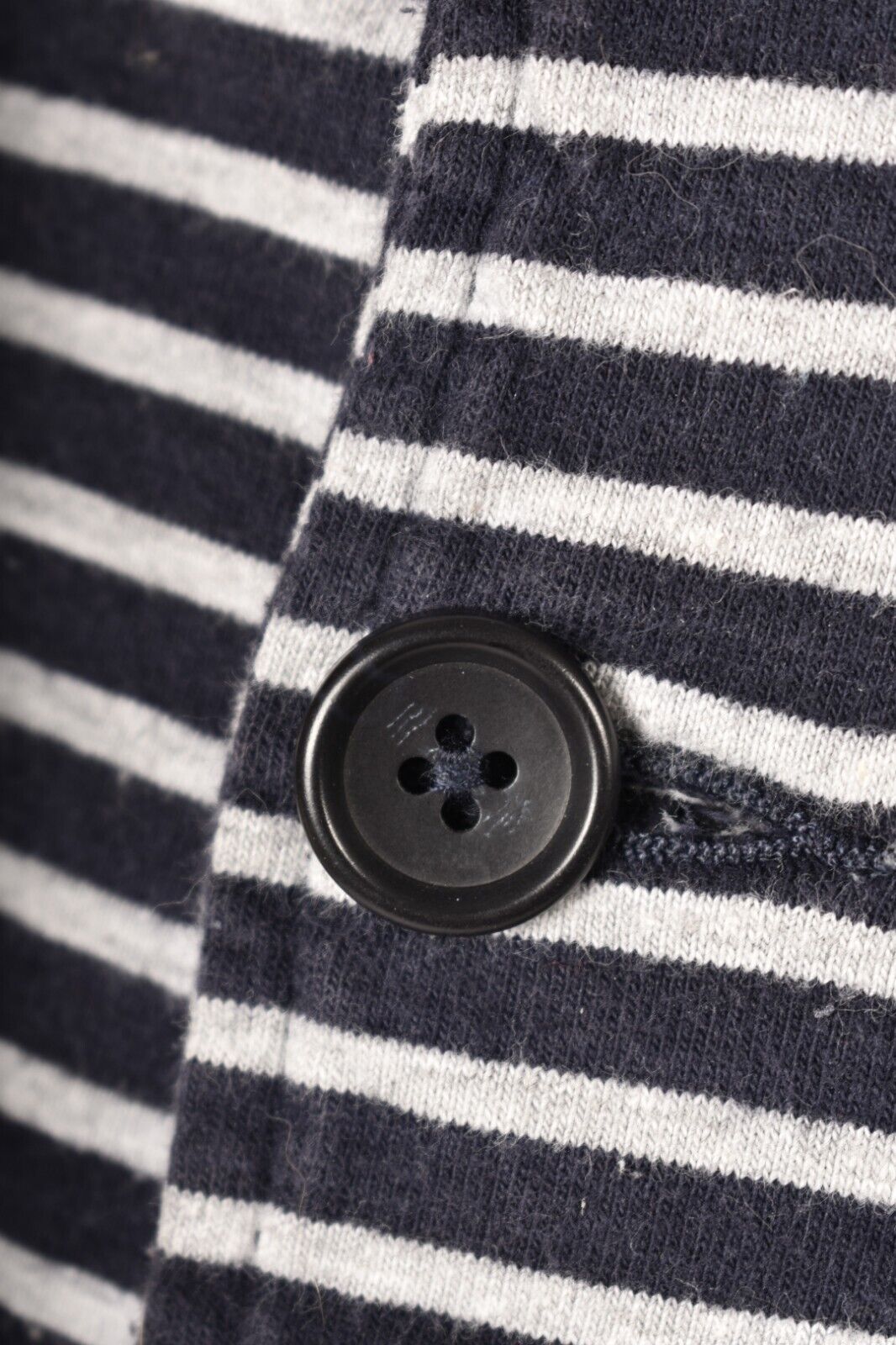 ENGINEERED GARMENTS Blue Grey Cotton Shawl Collar Nautical Cardigan Small USA
