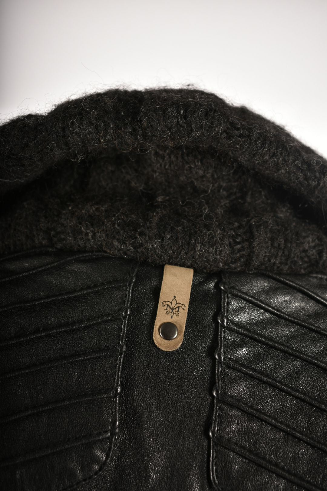 2010s MACKAGE Black Leather Moto Indie Sleeze Jacket Small