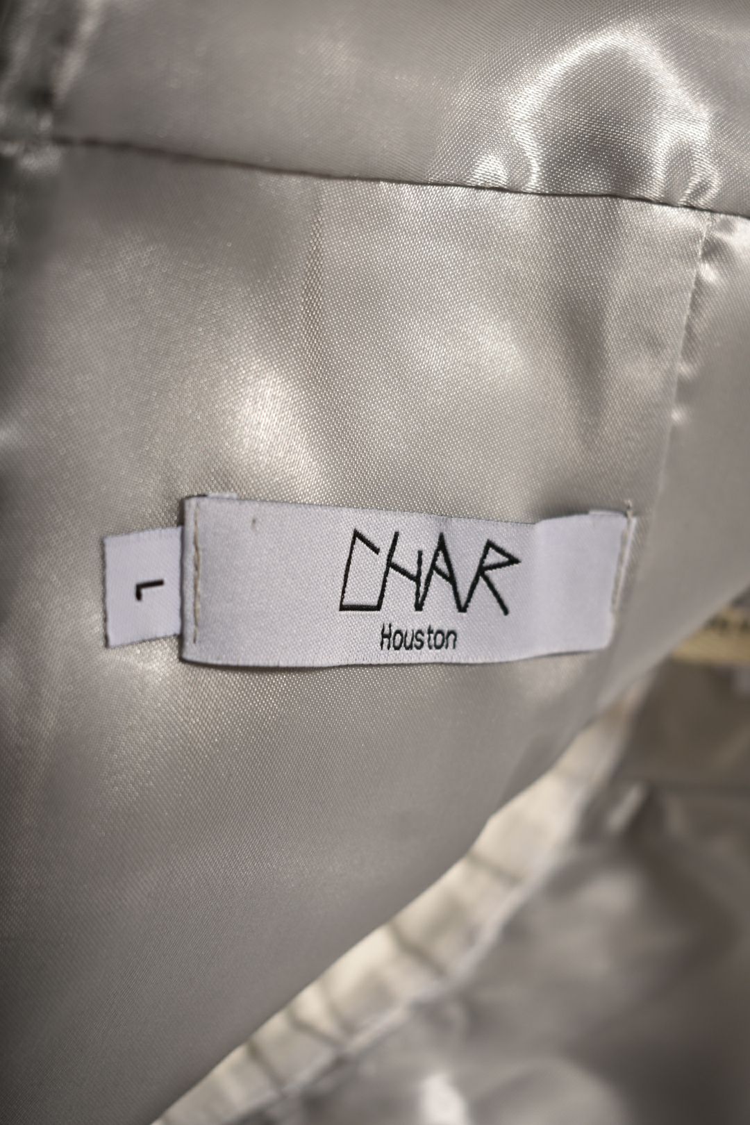CHAR HOUSTON Silver Metallic High Waist Hotpants Shorts L