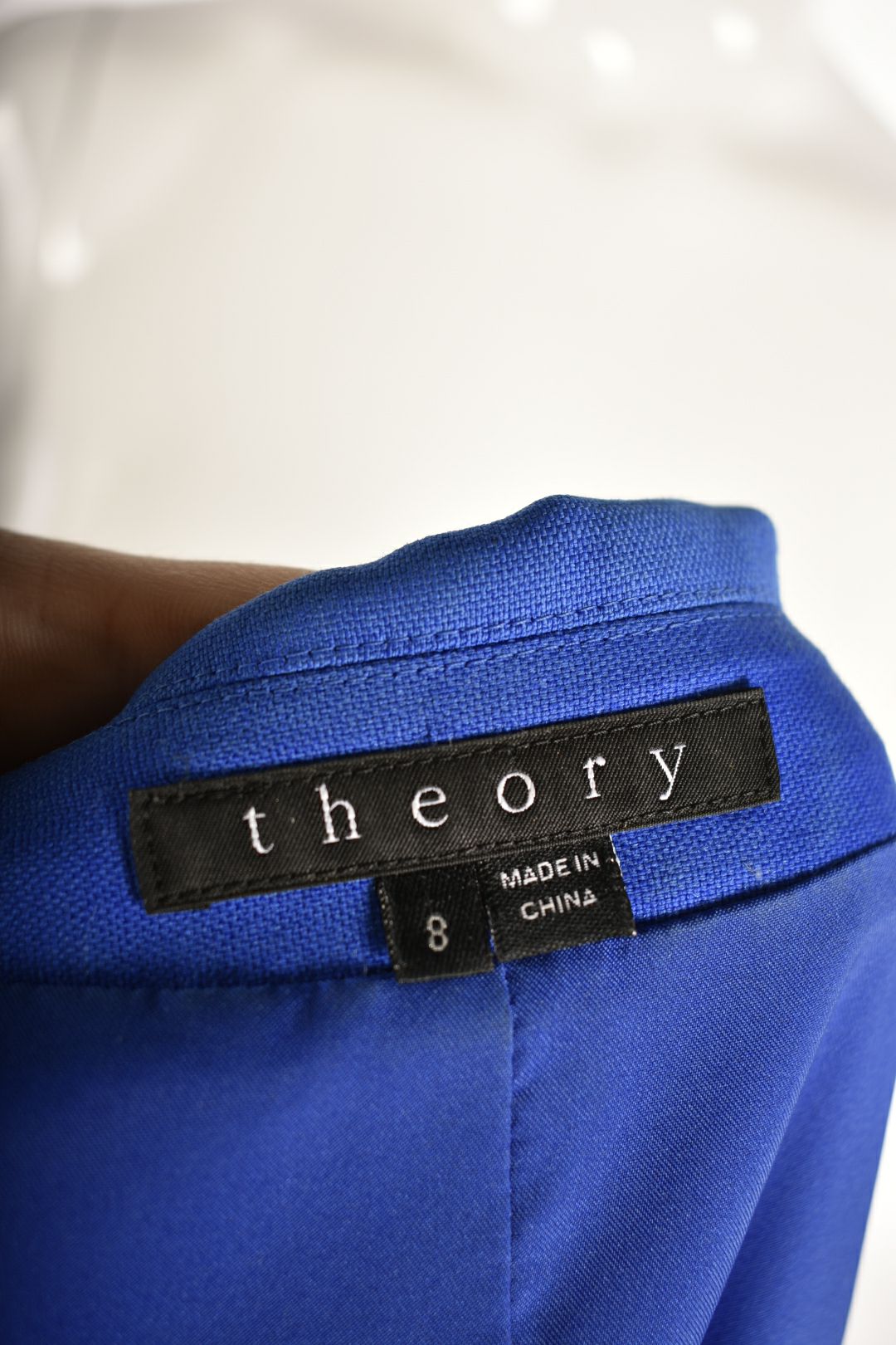 THEORY Electric Blue Wool Blend Blazer 8US