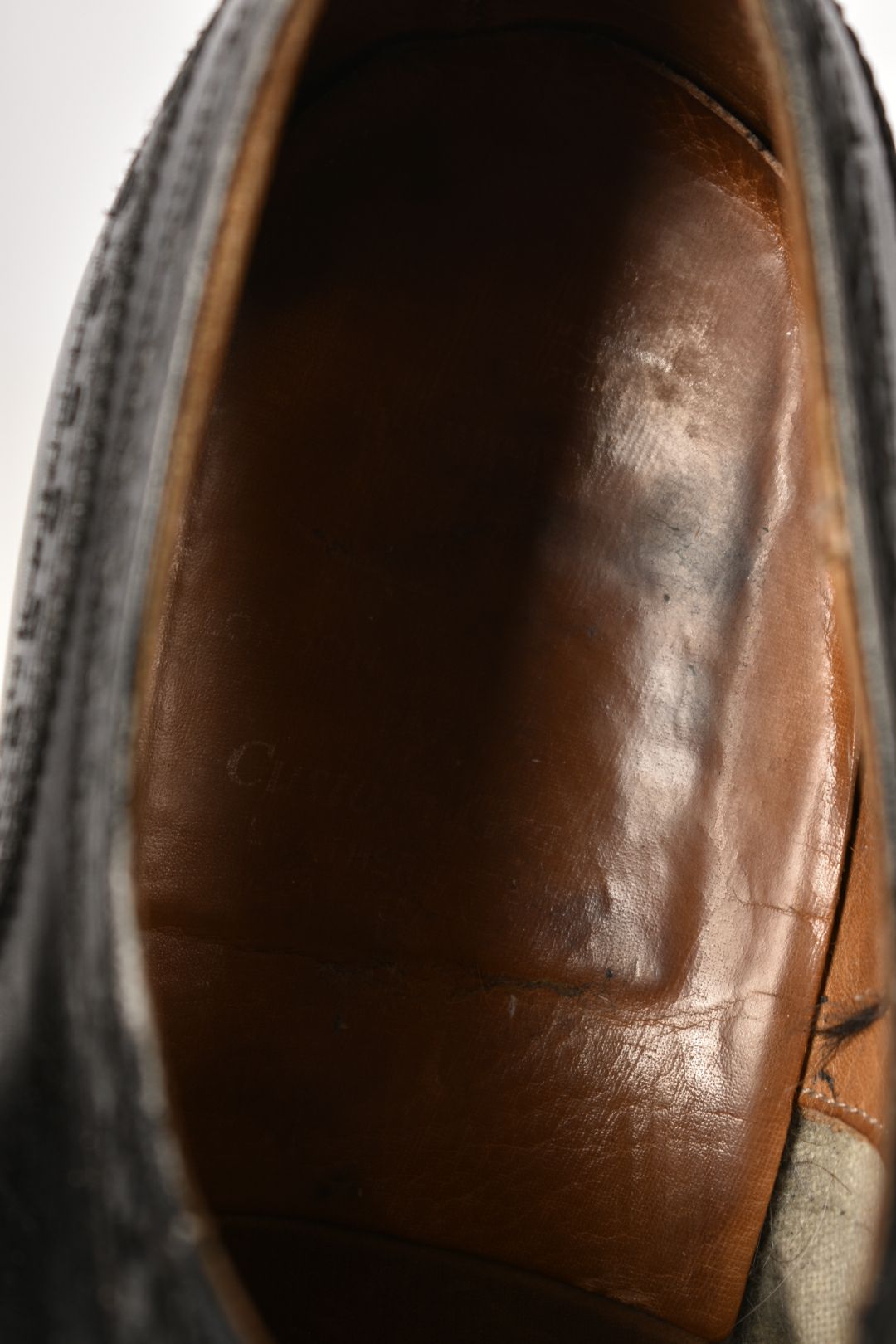 1980s CHURCH'S Chetwynd Black Leather Brogue Dress Shoes 9.5US England