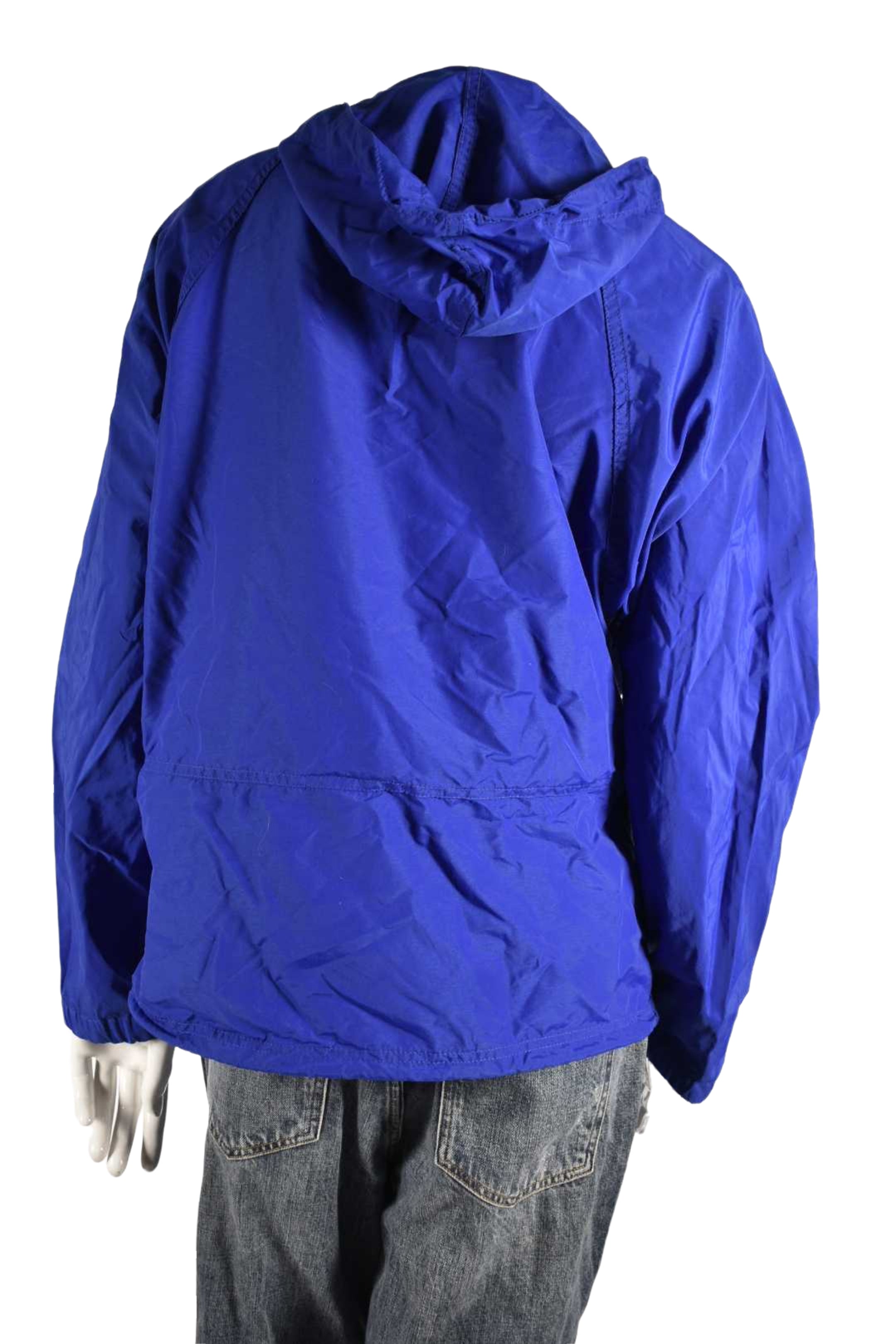 1980s WOOLRICH Blue Nylon Zip Pullover Windbreaker Small