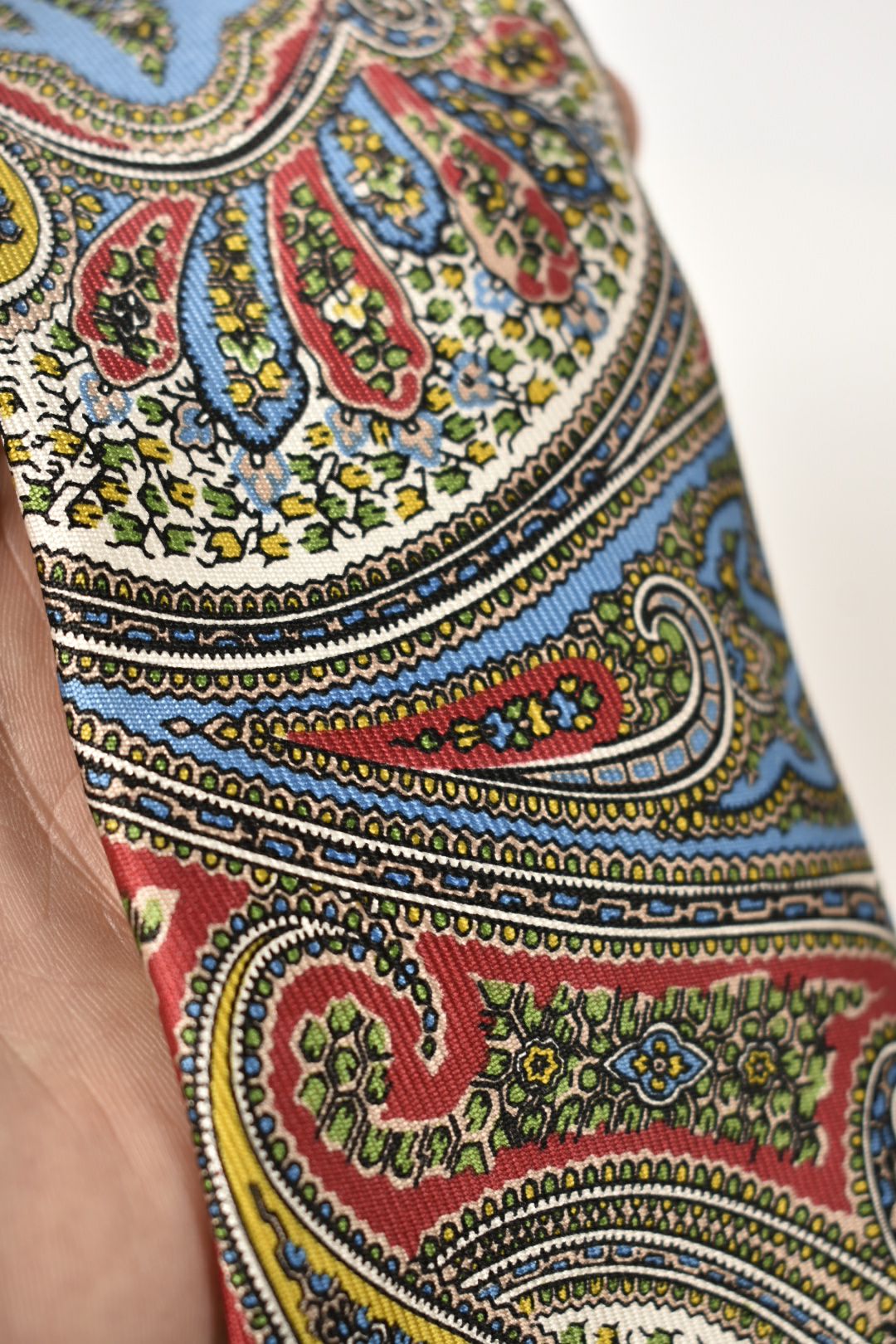 Turnbull & Asser Multicolour Paisley Silk Twill Tie England