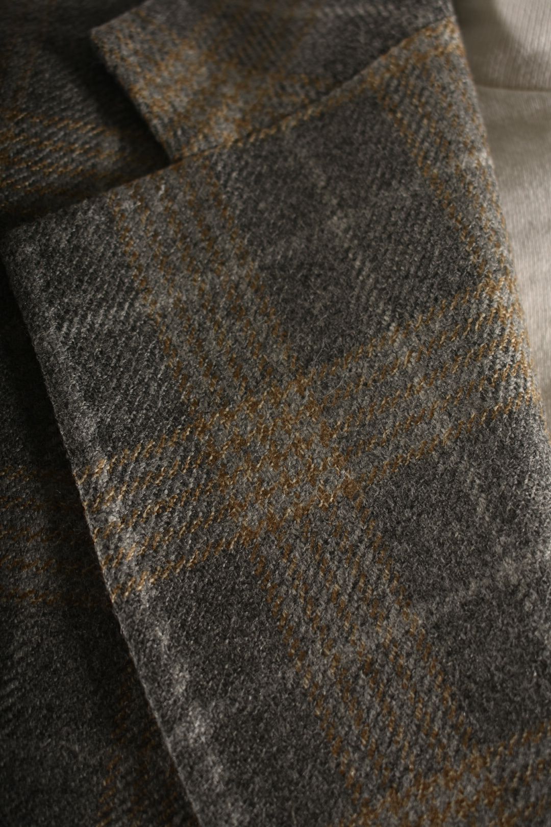 TOMBOLINI Grey Tan Windowpane Check Wool Blazer 52EU 42R Italy