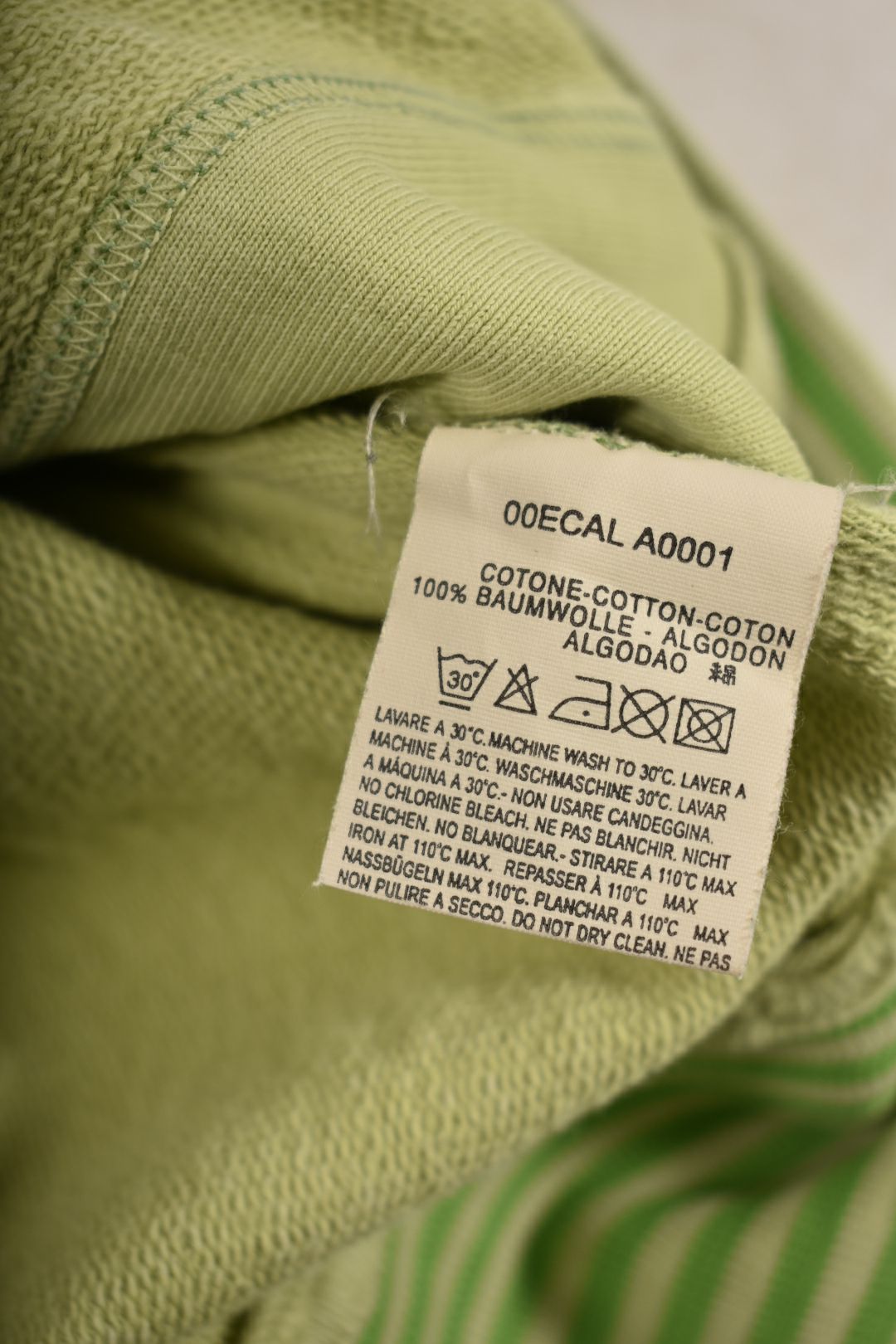 2000s DIESEL Green Cotton Reverse Terry FUN Sweatshirt Medium