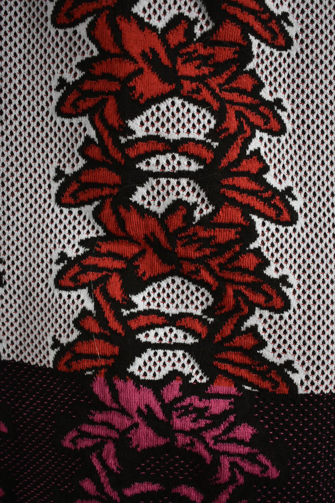 M MISSONI Red White Cotton Terry One Shoulder Resort Mini Dress