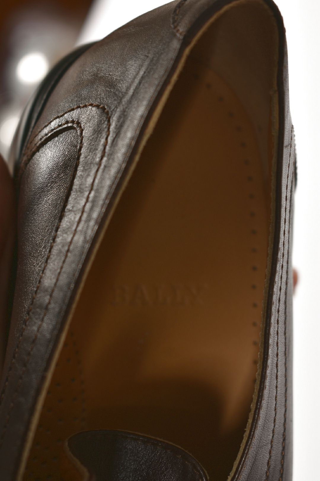 NWOB BALLY Brown Calfskin Leather Rogado Square Toe Slip On Loafers 10EEE Italy