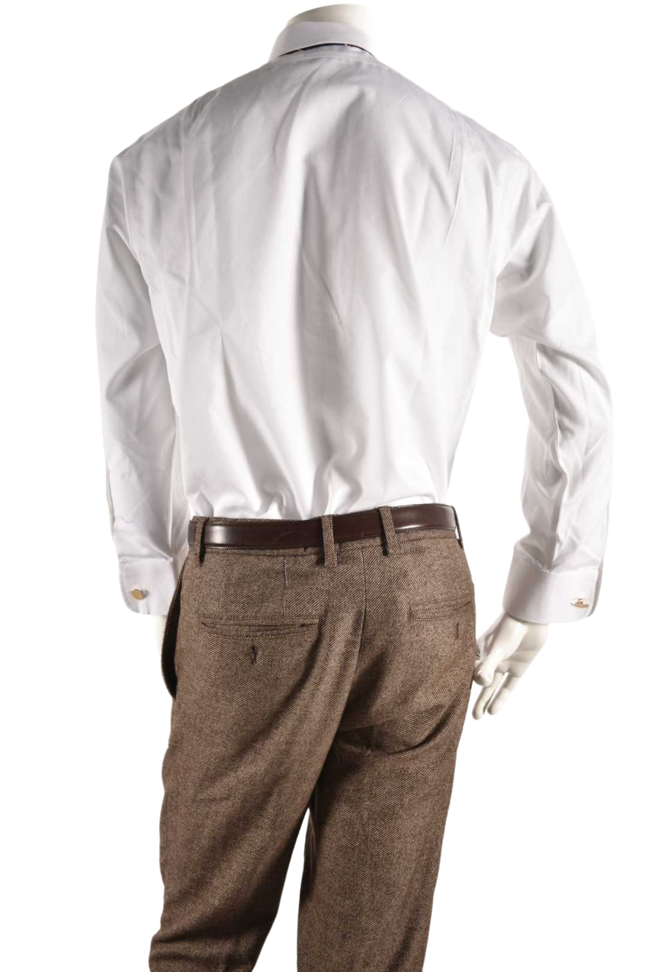 BROOKS BROTHERS X THE GREAT GATSBY White Collar Pin Shirt 16/32 Medium