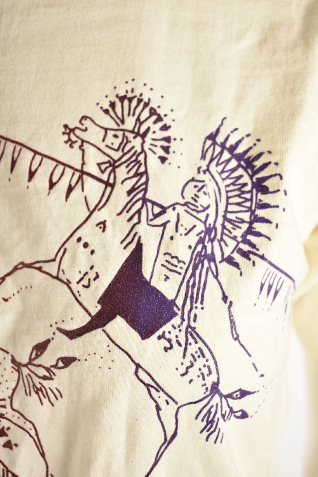 1990s NWT Mysterious Mandans Dakota Tribe Souvenir Tee Small