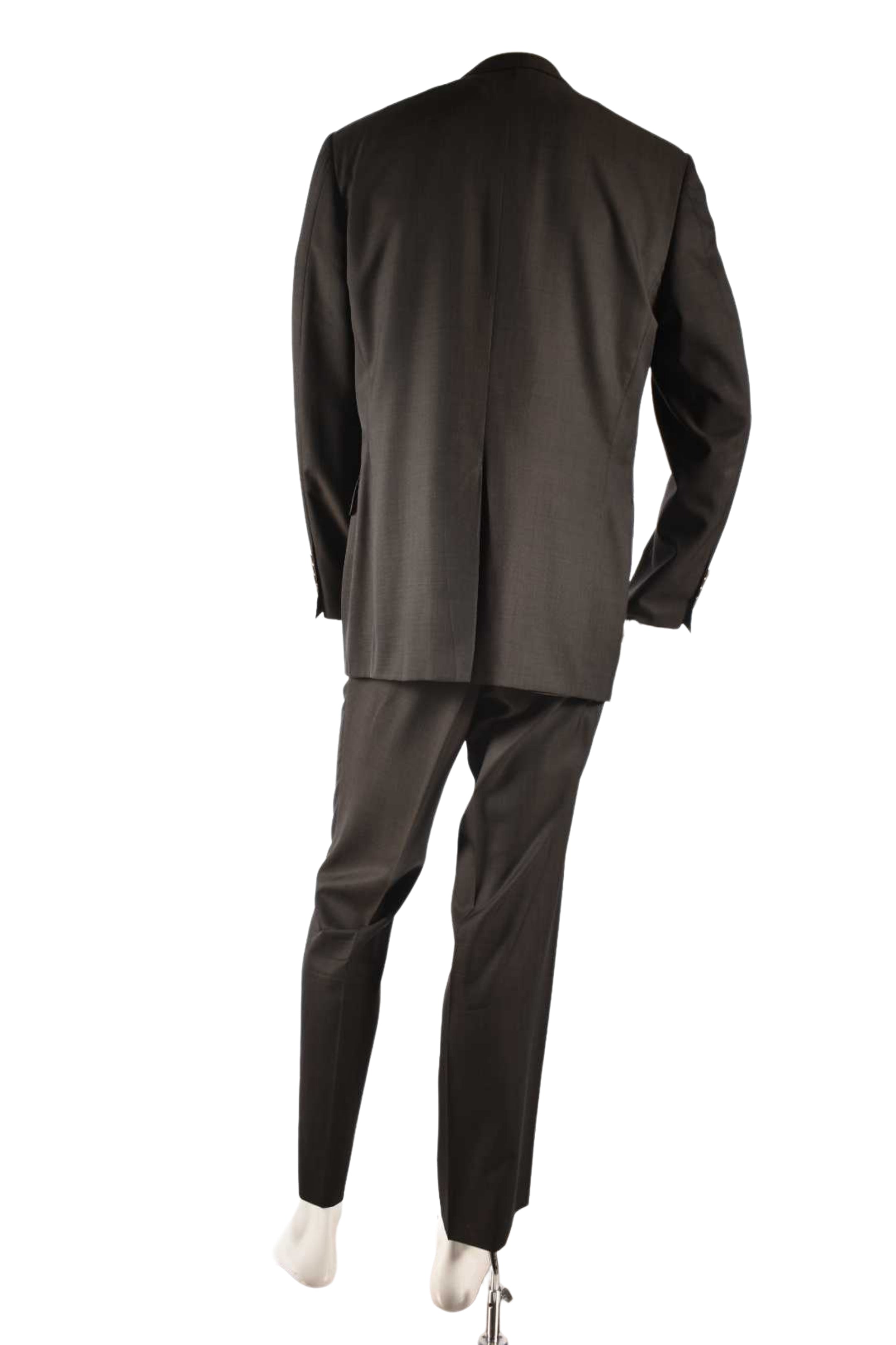 CANALI Brown Birdseye Super 140s Wool 2BTN Suit 54EU 44R
