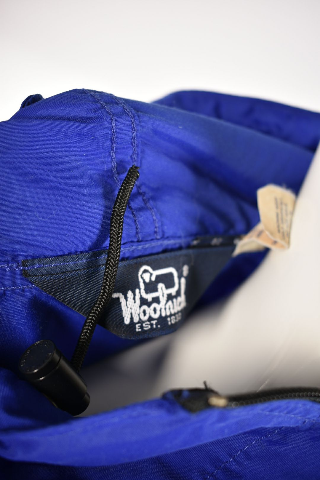 1980s WOOLRICH Blue Nylon Zip Pullover Windbreaker Small