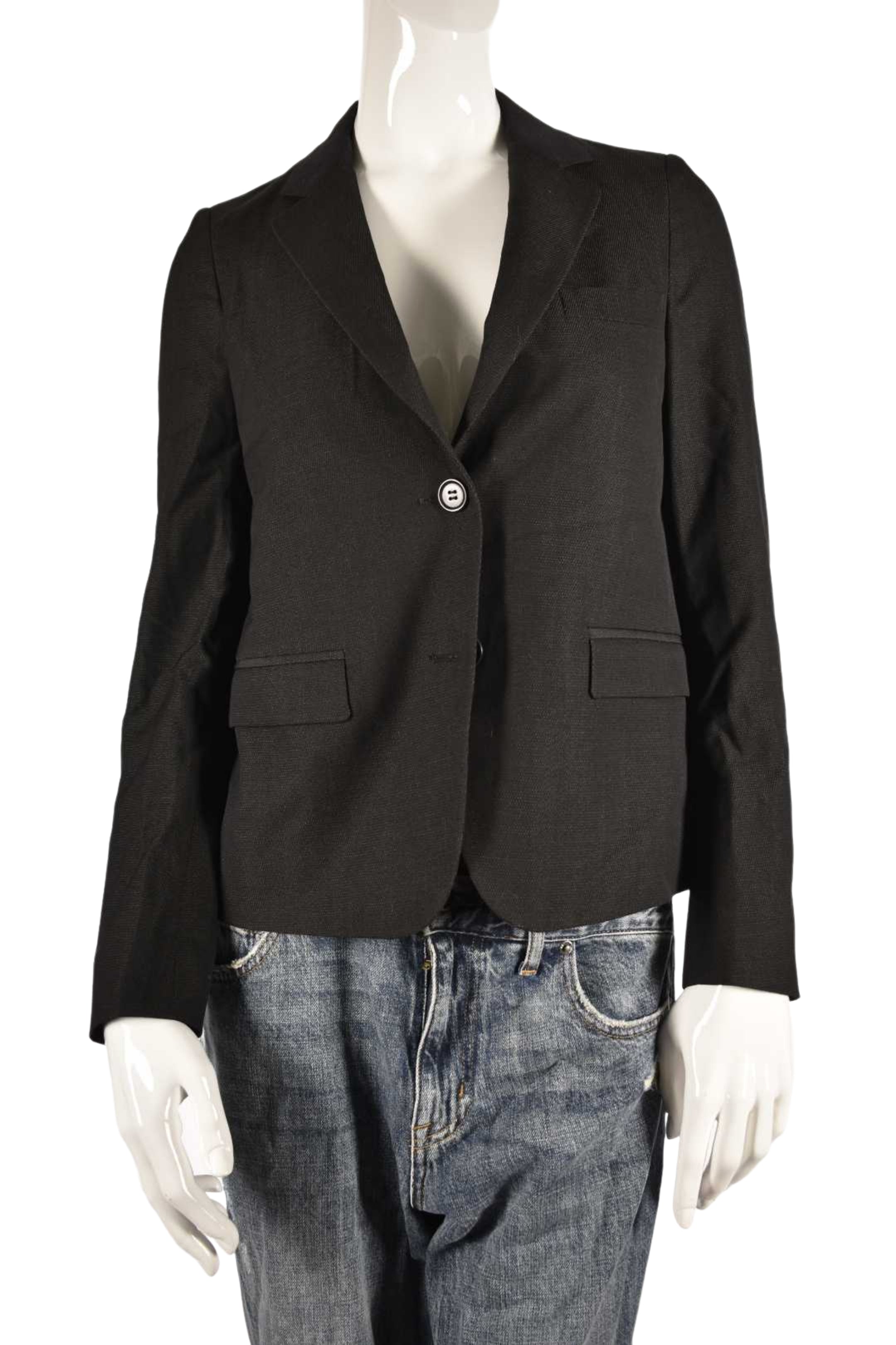 2006 CHLOE Brown Birdseye Wool Silk Phoebe Philo Blazer 36EU